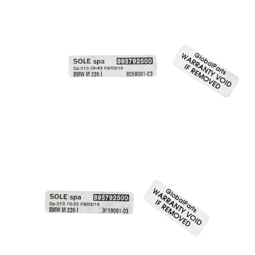 BMW F22 M235i M Sport Kit Baguette Seuil Porte Entrée Gauche Droite - SKU 8059061-1 - Numéro de pièce 8059061