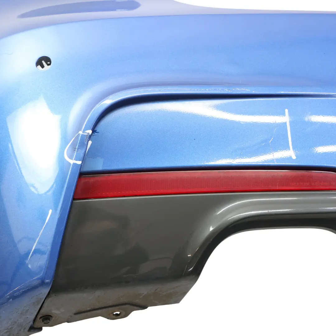 BMW F30 Rear Bumper M Sport Trim Panel PDC Estorilblau Estoril Blue - B45 - SKU 8056497-EB1 - Part number 8056497