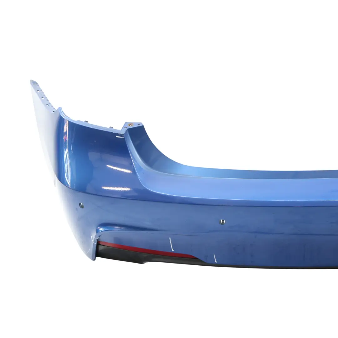 BMW F30 Rear Bumper M Sport Trim Panel PDC Estorilblau Estoril Blue - B45 - SKU 8056497-EB1 - Part number 8056497
