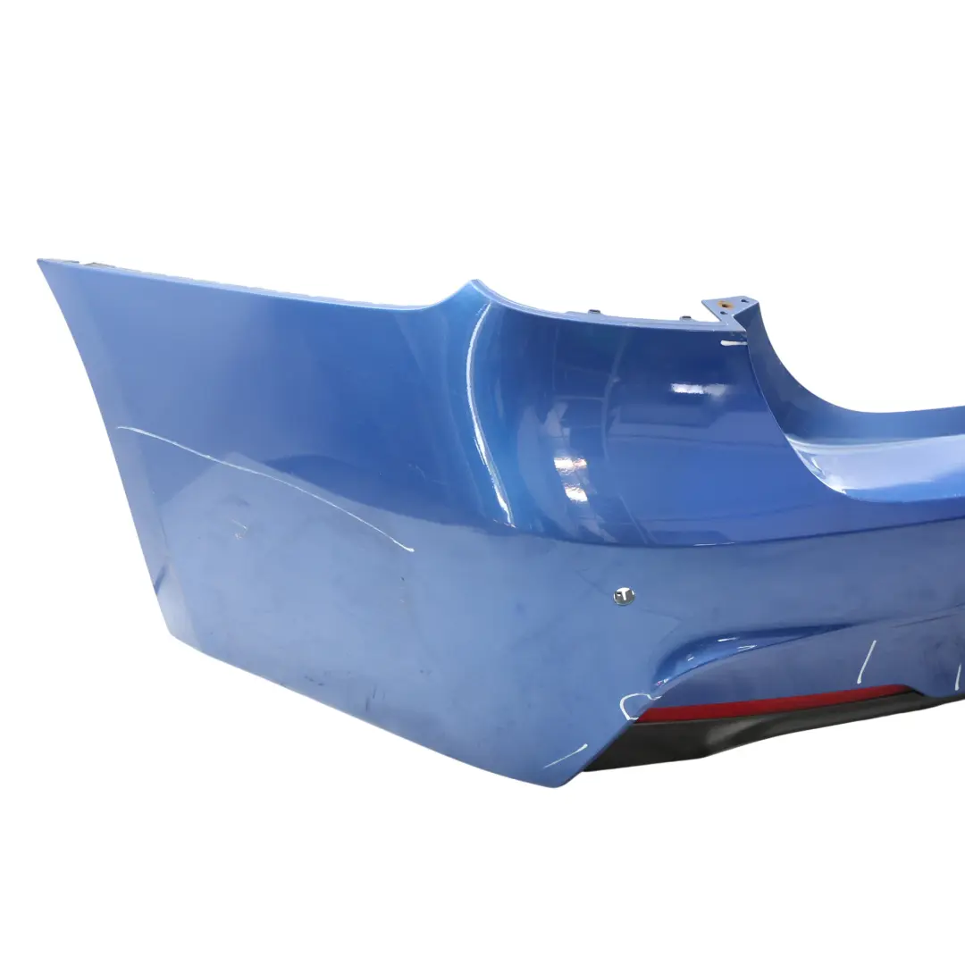 BMW F30 Rear Bumper M Sport Trim Panel PDC Estorilblau Estoril Blue - B45 - SKU 8056497-EB1 - Part number 8056497