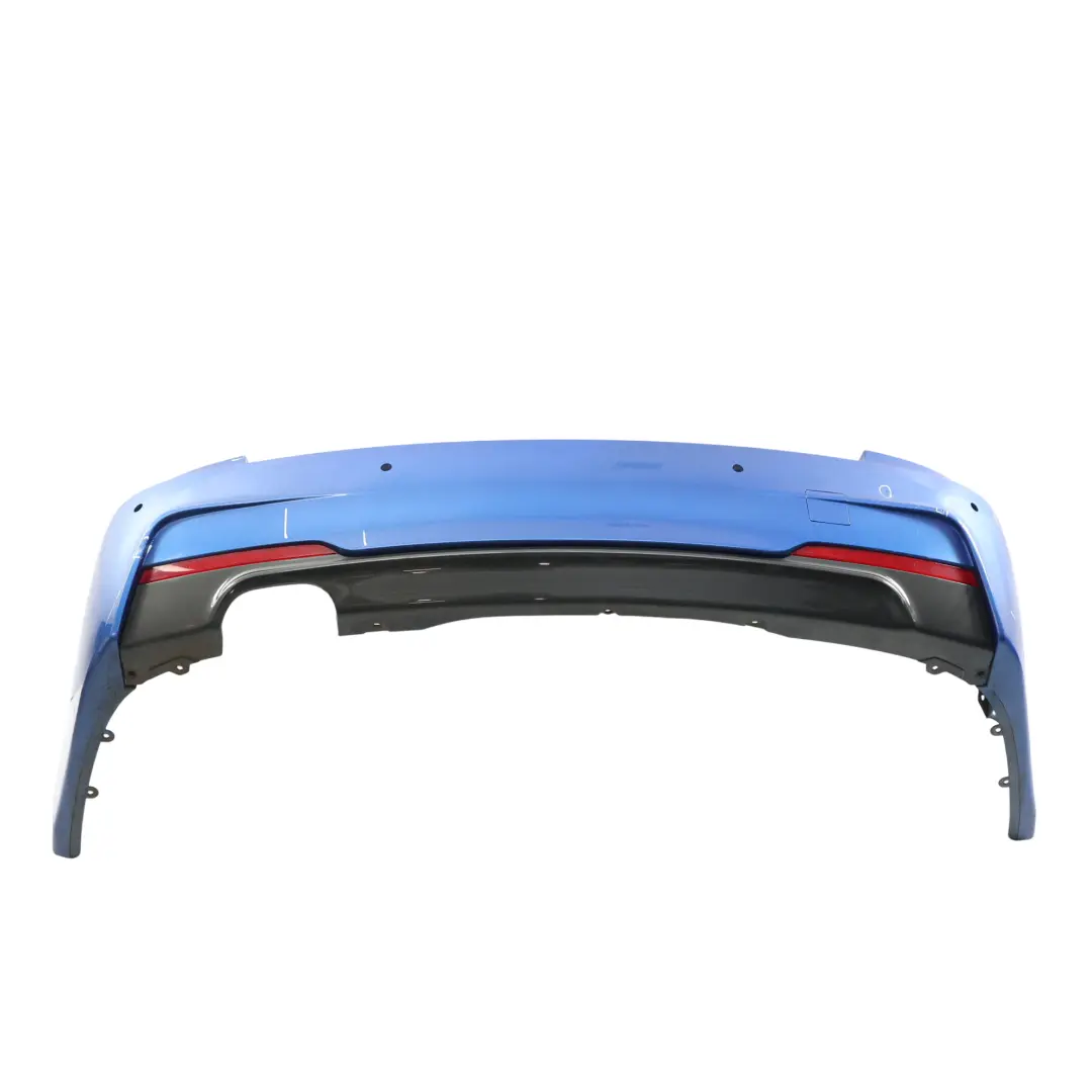 BMW F30 Rear Bumper M Sport Trim Panel PDC Estorilblau Estoril Blue - B45 - SKU 8056497-EB1 - Part number 8056497
