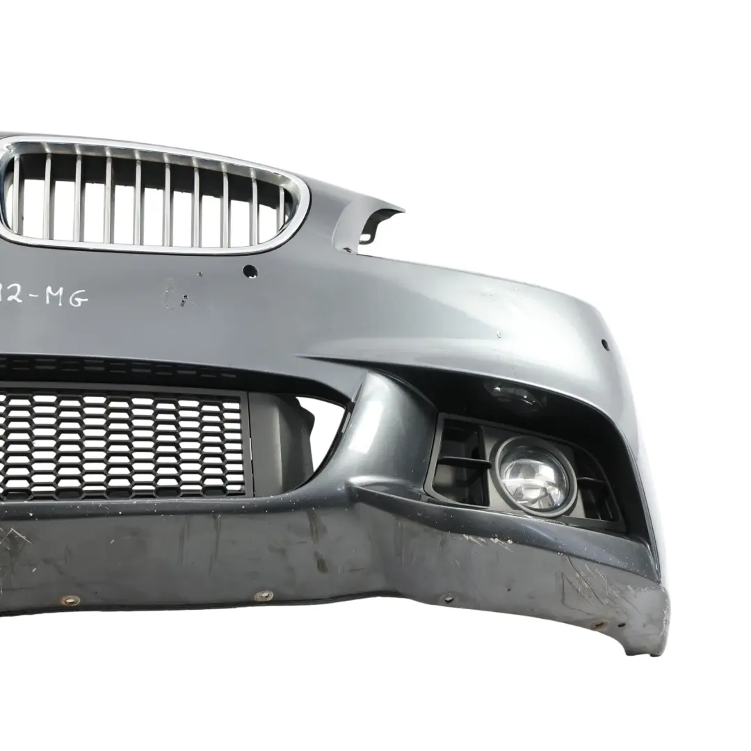 Front Bumper Trim Panel Mineral Grey Metallic - B39 to BMW F10 F11 LCI M Sport with Part number 8058992 BMW F10 F11 LCI M Sport Front Bumper Trim Panel Mineral Grey Metallic - B39 - SKU 8058992-MG - Part number 8058992