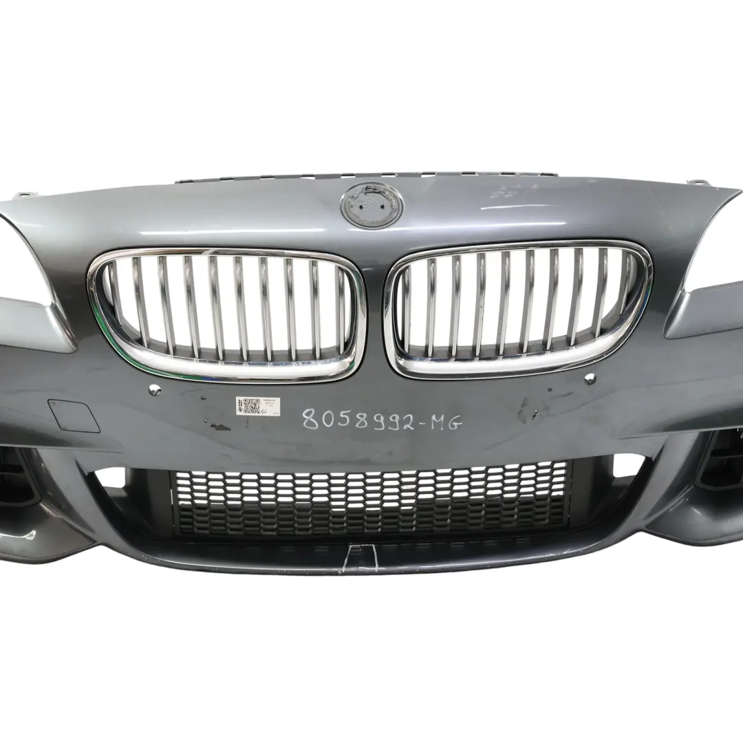 Front Bumper Trim Panel Mineral Grey Metallic - B39 to BMW F10 F11 LCI M Sport with Part number 8058992 BMW F10 F11 LCI M Sport Front Bumper Trim Panel Mineral Grey Metallic - B39 - SKU 8058992-MG - Part number 8058992