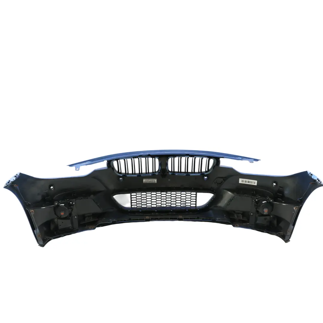 BMW F30 F31 Front Bumper M Sport Trim Panel Estoril Blue Metallic - B45 - SKU 8067941-EB - Part number 8067941