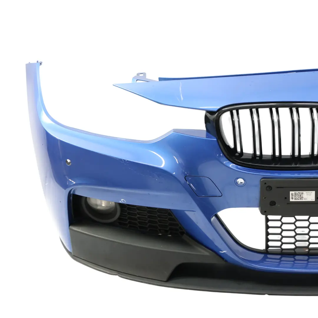 BMW F30 F31 Front Bumper M Sport Trim Panel Estoril Blue Metallic - B45 - SKU 8067941-EB - Part number 8067941
