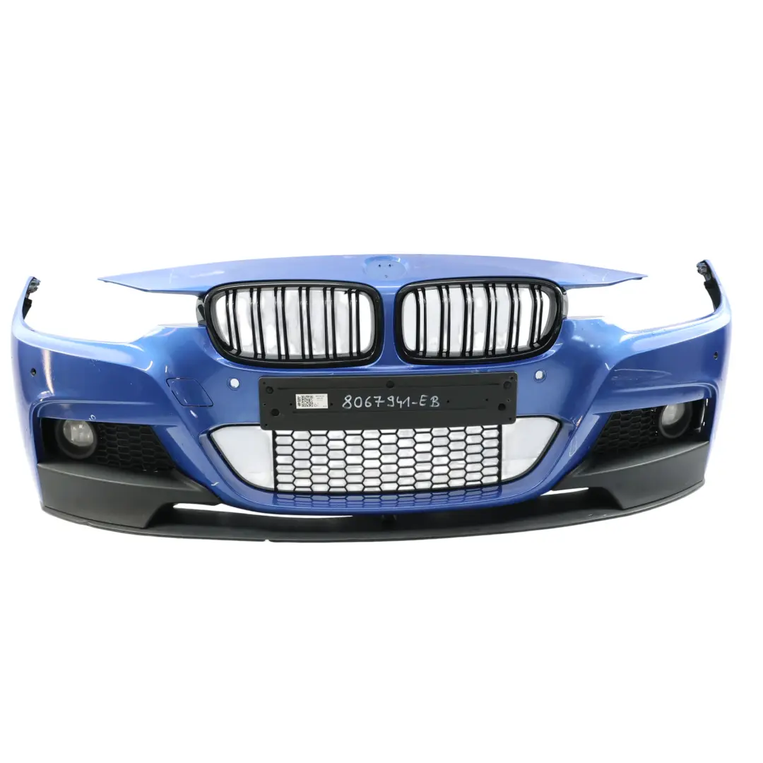 Front Bumper M Sport Trim Panel Estoril Blue Metallic - B45 to BMW F30 F31 with Part number 8067941 BMW F30 F31 Front Bumper M Sport Trim Panel Estoril Blue Metallic - B45 - SKU 8067941-EB - Part number 8067941