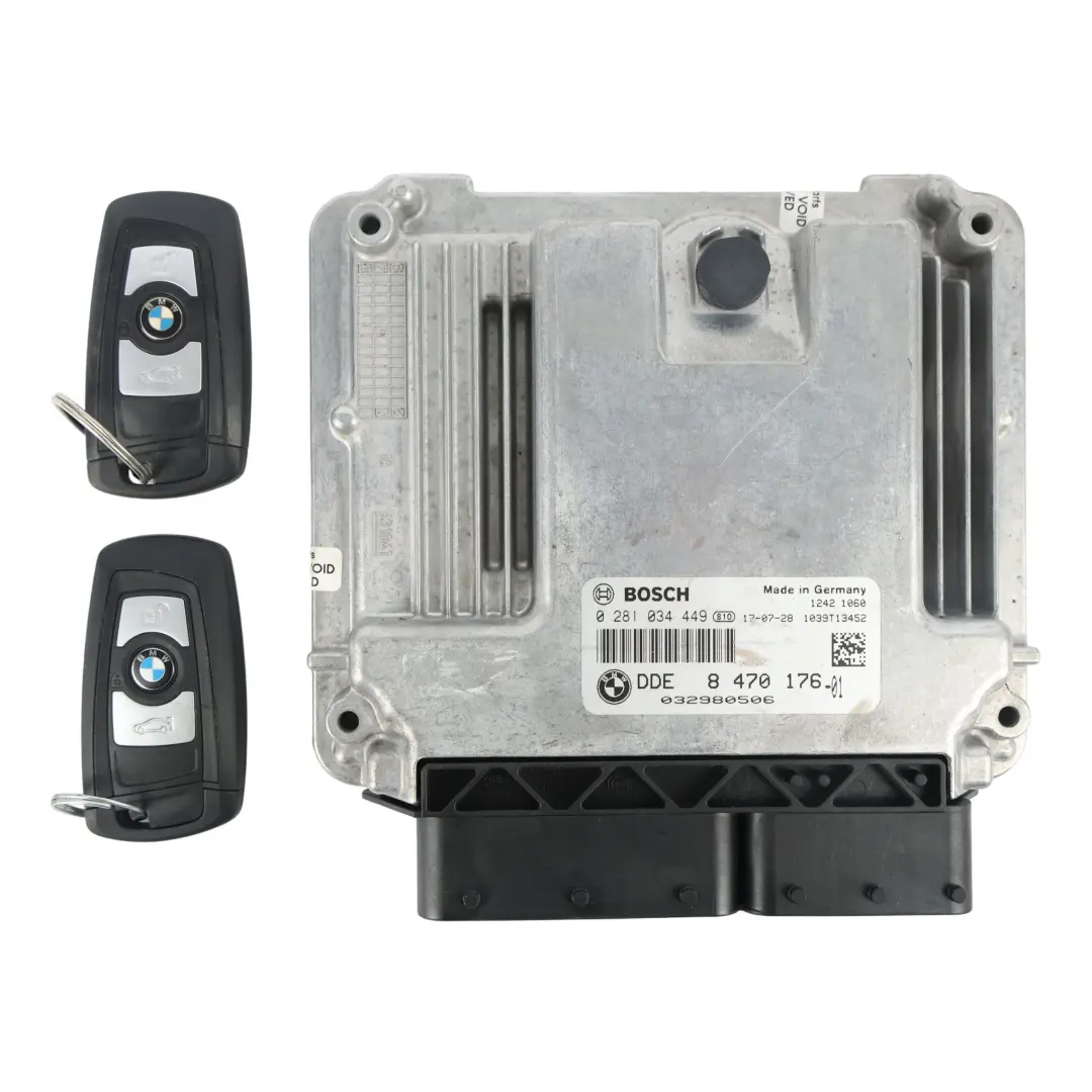 BMW F30 320d ed B47 Engine Control Unit ECU 2.0 Diesel 163HP Manual Set - SKU 8470176-8 - Part number 8470176