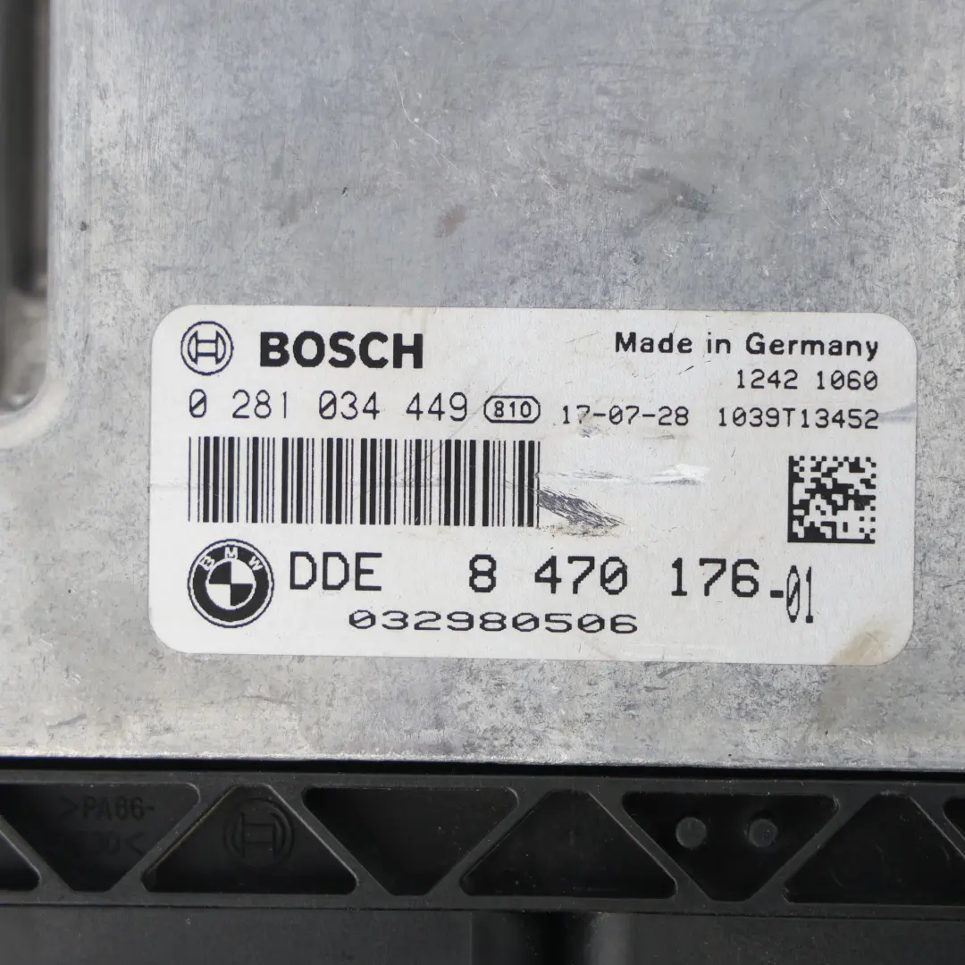 B47 Unidad Control Motor ECU 2.0 Diésel 163HP Manual Kit para BMW F30 320d ed con número de pieza 8470176 BMW F30 320d ed B47 Unidad Control Motor ECU 2.0 Diésel 163HP Manual Kit - SKU 8470176-8 - Número de pieza 8470176
