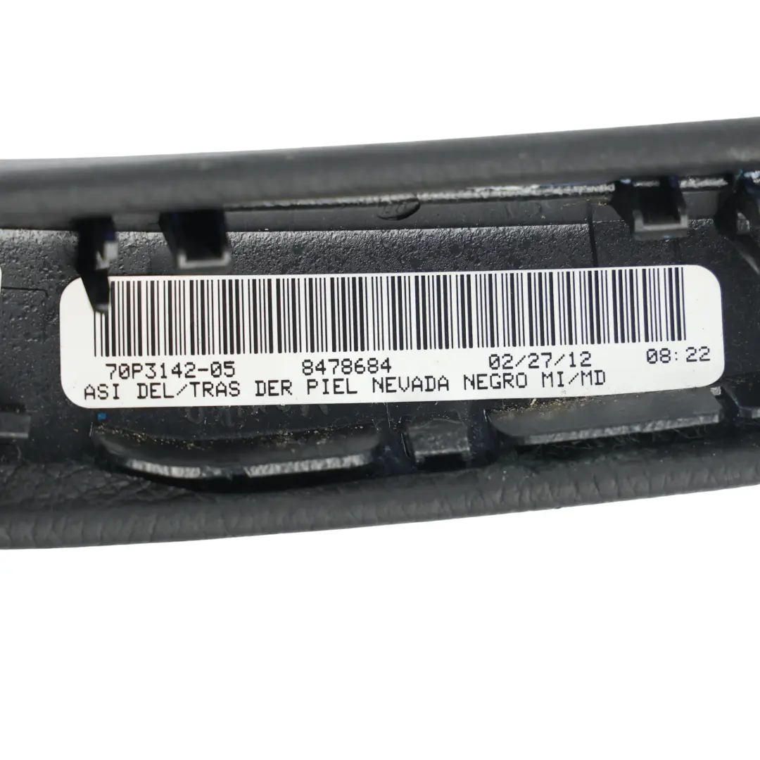 BMW X5 E70 LCI Garniture Poignée Porte Arrière Droite Cuir Nevada Noir 70P3142 - SKU 8478684 - Numéro de pièce 8478684