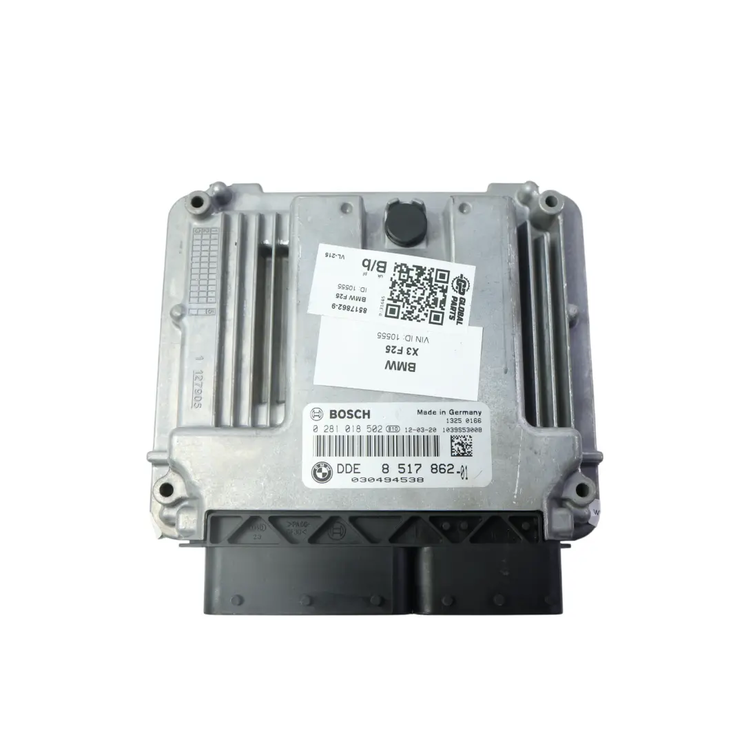 BMW X3 F25 20dX N47N 184HP Moteur Module ECU Kit DDE CAS4 Clé - SKU 8517862-9 - Numéro de pièce 8517862