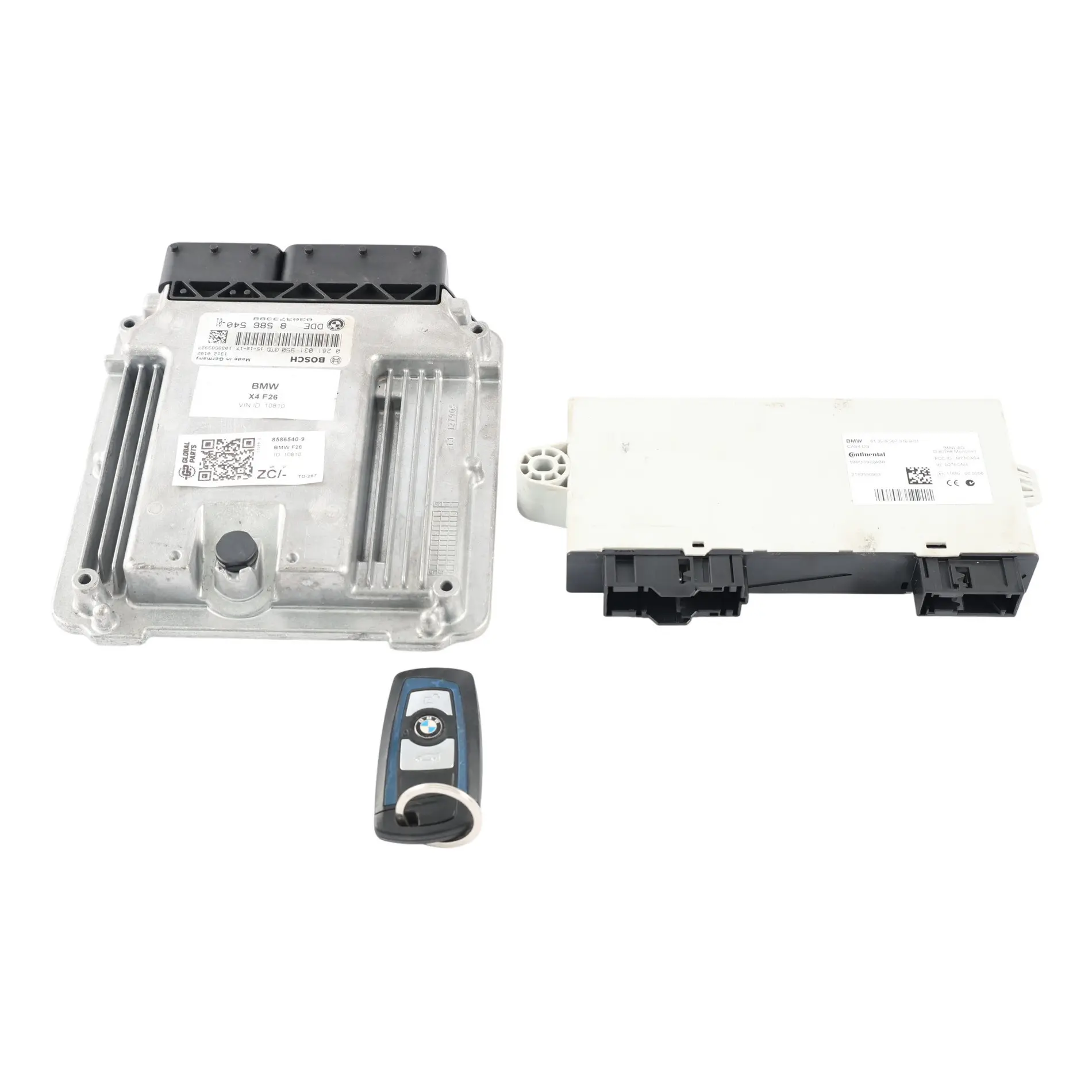 BMW X3 F25 X4 F26 X5 F15 ECU Motor Kit CAS4 30dX N57N 258HP Llave Automático