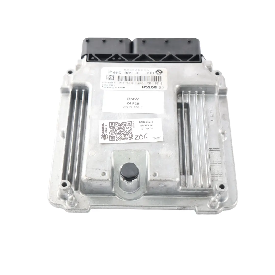 Kit ECU Moteur CAS4 30dX N57N 258HP Clé Automatique pour BMW X3 F25 X4 F26 X5 F15 à propos du numéro de pièce 8586540 BMW X3 F25 X4 F26 X5 F15 Kit ECU Moteur CAS4 30dX N57N 258HP Clé Automatique - SKU 8586540-9 - Numéro de pièce 8586540