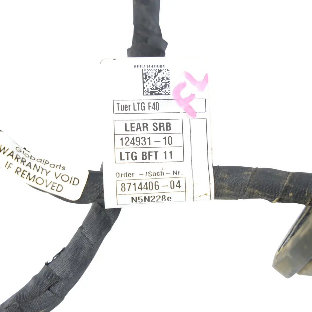 BMW F40 Wiązka Elektryczna Drzwi Przednich Prawa Strona - SKU 8714406 - Numer Części 8714406
