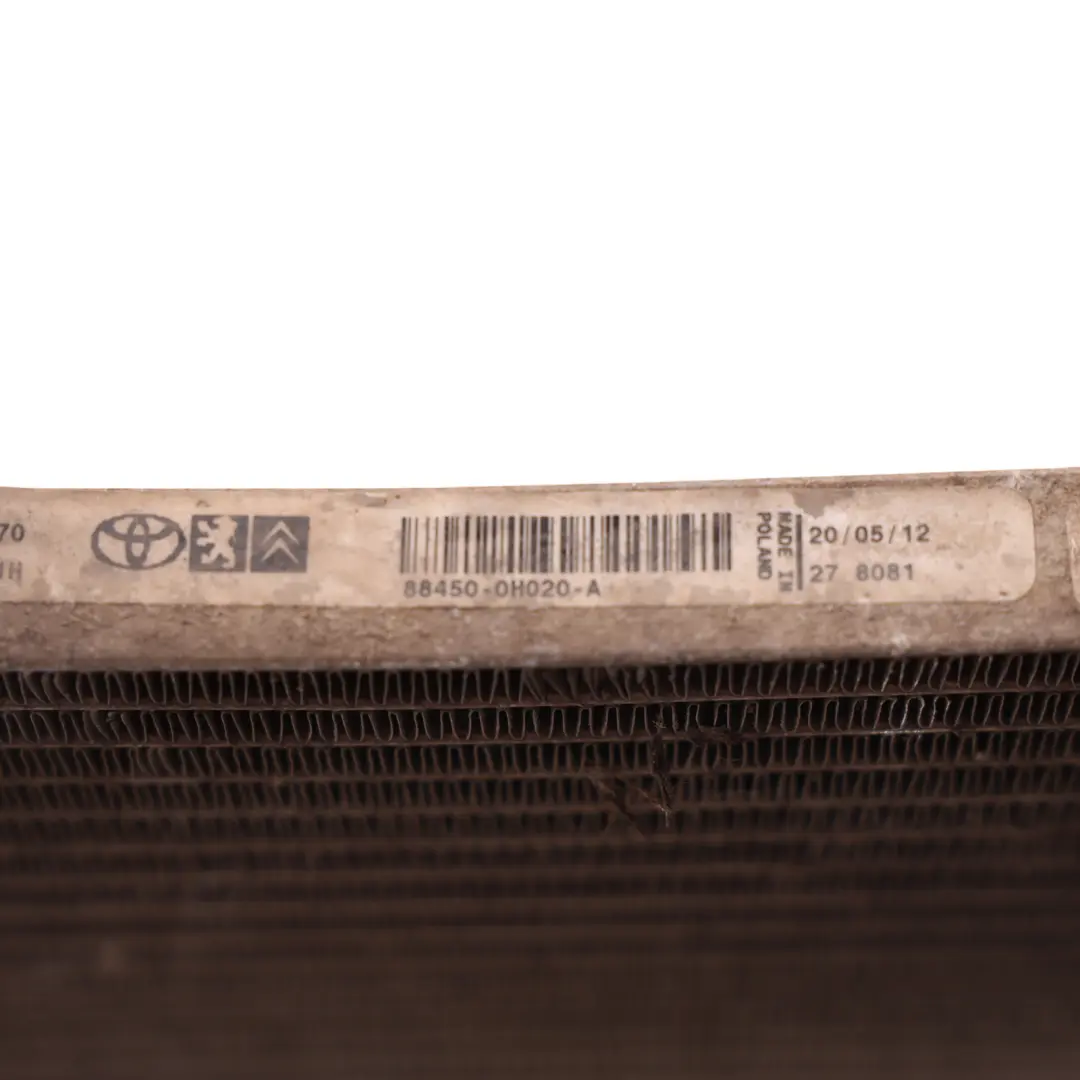 Conditioning Condenser A/C Air Con 1.0 Petrol 884500H020A to Toyota Aygo B1 Air with Part number 88450-0H020-A Toyota Aygo B1 Air Conditioning Condenser A/C Air Con 1.0 Petrol 884500H020A - SKU 88450-0H020-A - Part number 88450-0H020-A