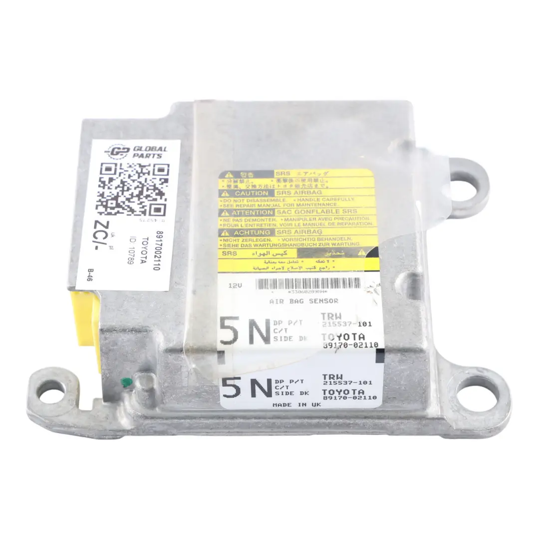 Toyota Auris E15 SR Air Control Module Unit Controller ECU 89170-02110 - SKU 8917002110 - Part number 8917002110