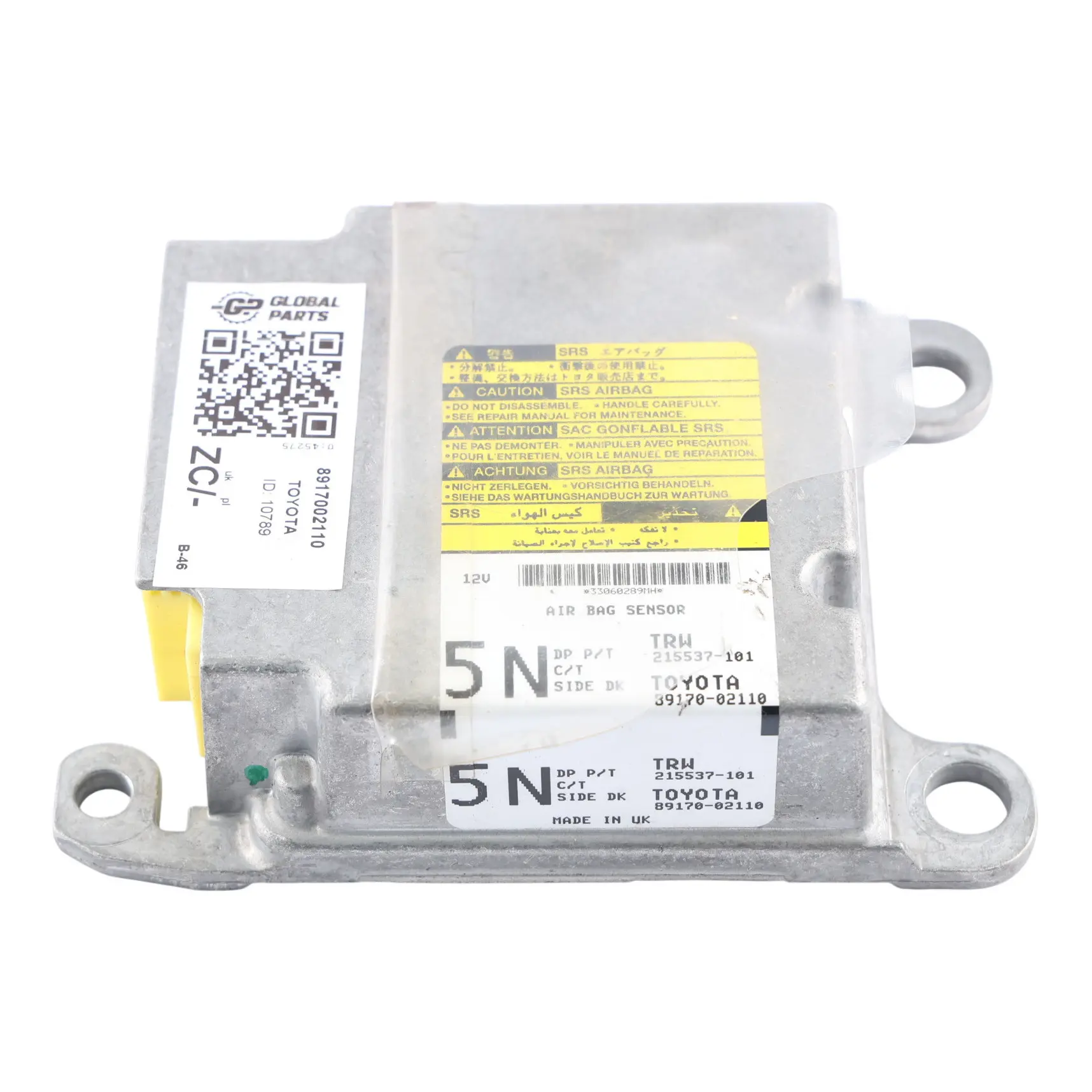 Toyota Auris E15 SR Módulo Aire Control Unidad ECU 89170-02110