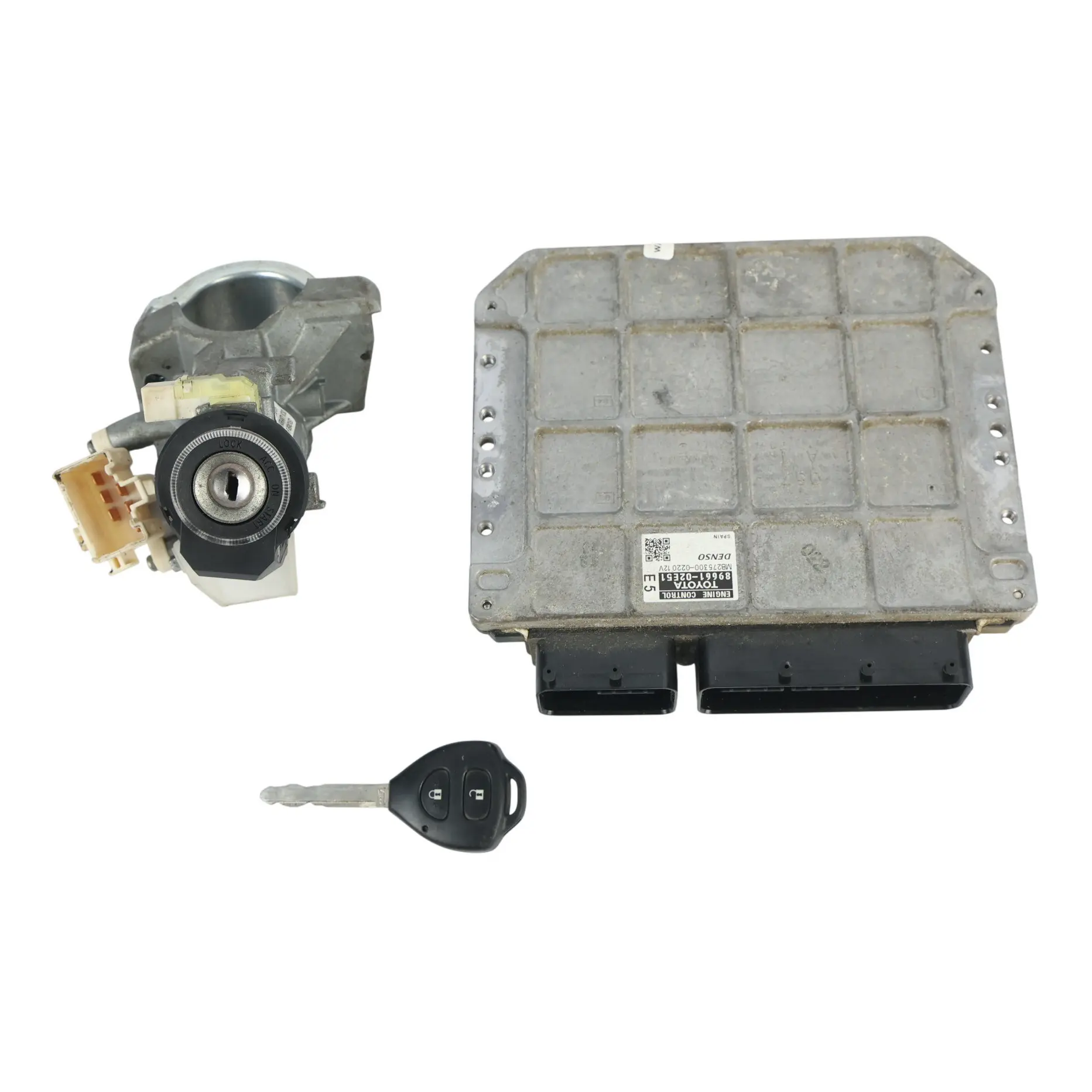 Toyota Auris E15 Unidad Control Motor ECU Kit Llave 1.6 1ZRFE Manual 8966102E51