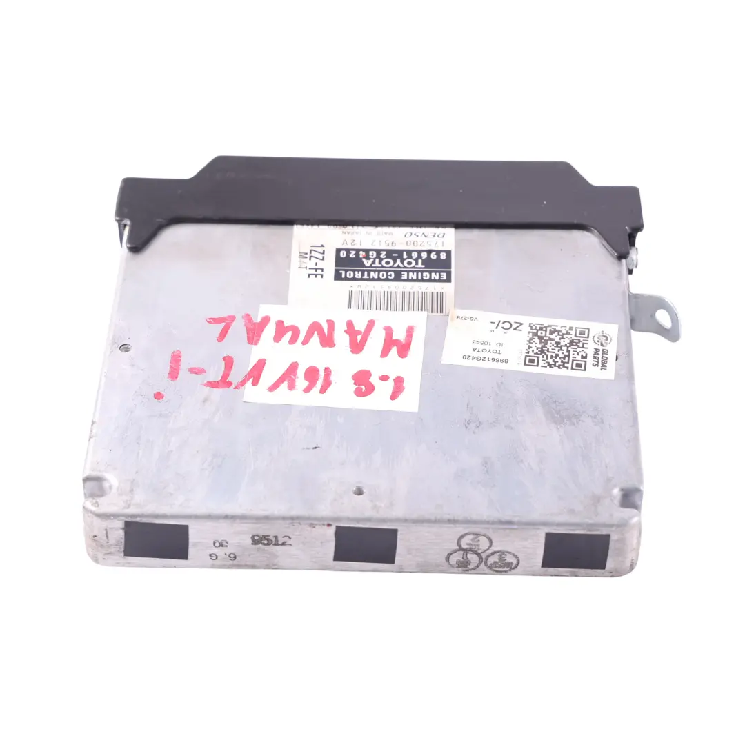 Control Unit ECU 1ZZ-FE 1.8 140HP Manual to Toyota Celica T23 Engine with Part number 896612G420 Toyota Celica T23 Engine Control Unit ECU 1ZZ-FE 1.8 140HP Manual - SKU 896612G420 - Part number 896612G420