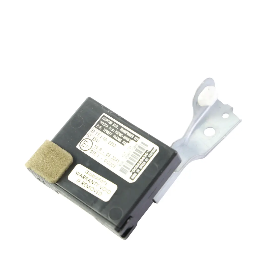Transponder Immobiliser Control Unit Module 89780-05051 to Toyota Avensis T270 with Part number 8978005051 Toyota Avensis T270 Transponder Immobiliser Control Unit Module 89780-05051 - SKU 8978005051 - Part number 8978005051