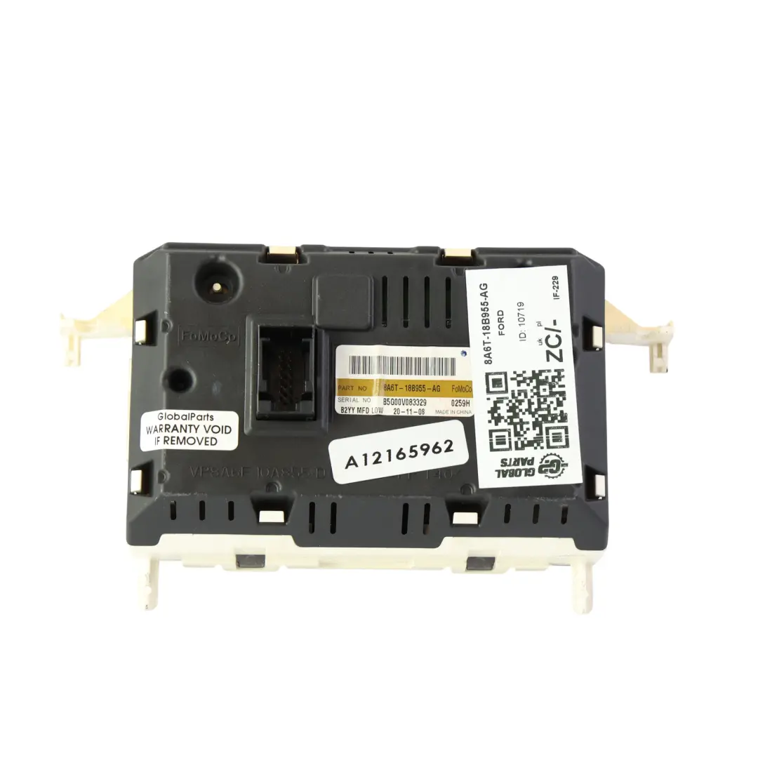 Dashboard Front Display Screen Head Unit to Ford Fiesta MK7 with Part number 8A6T-18B955-AG Ford Fiesta MK7 Dashboard Front Display Screen Head Unit - SKU 8A6T-18B955-AG - Part number 8A6T-18B955-AG
