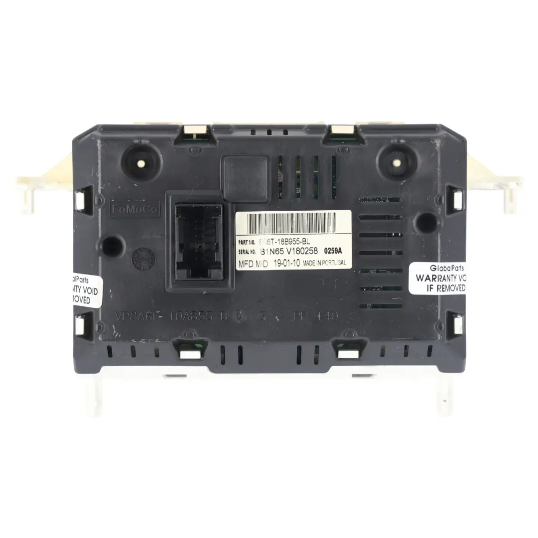 Wyświetlacz Radia Multimedialnego Moduł do Ford Fiesta Mk7 o numerze 8A6T-18B955 Ford Fiesta Mk7 Wyświetlacz Radia Multimedialnego Moduł - SKU 8A6T-18B955-BL - Numer Części 8A6T-18B955