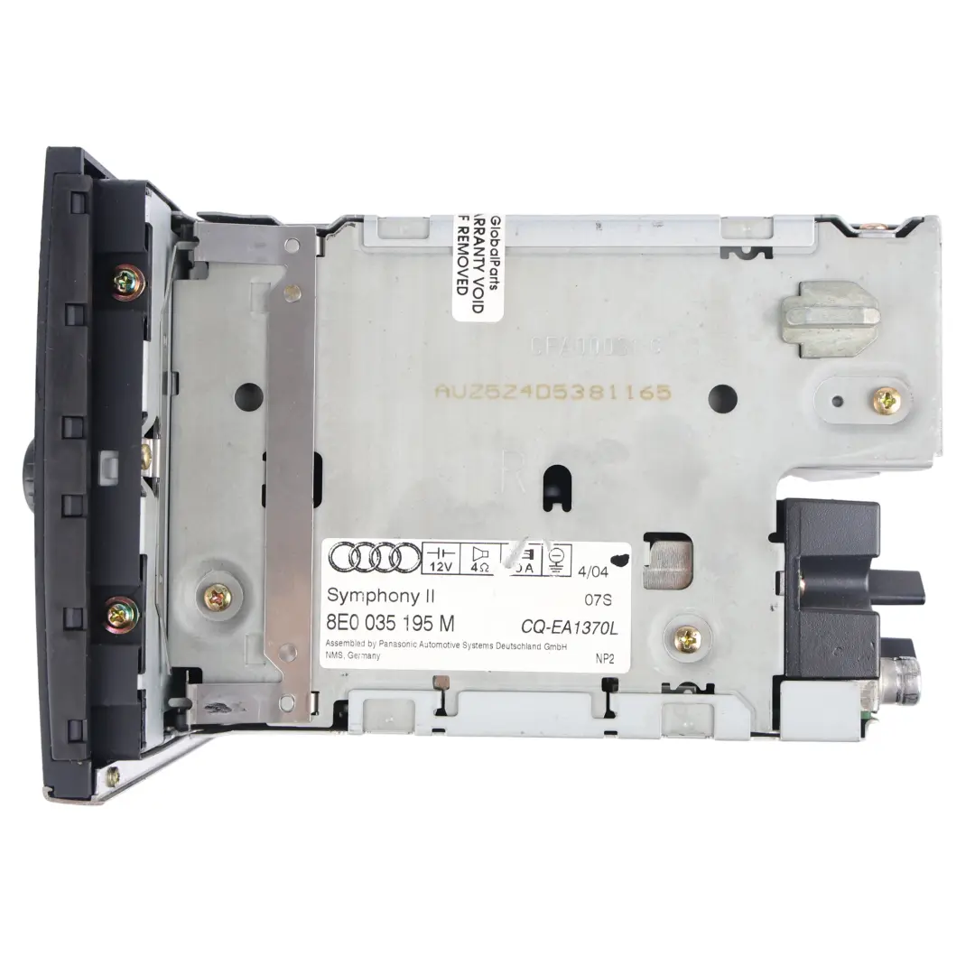 Symphony CD Changer Radio Head Unit to Audi A4 B7 with Part number 8E0035195M Audi A4 B7 Symphony CD Changer Radio Head Unit - SKU 8E0035195M-1 - Part number 8E0035195M