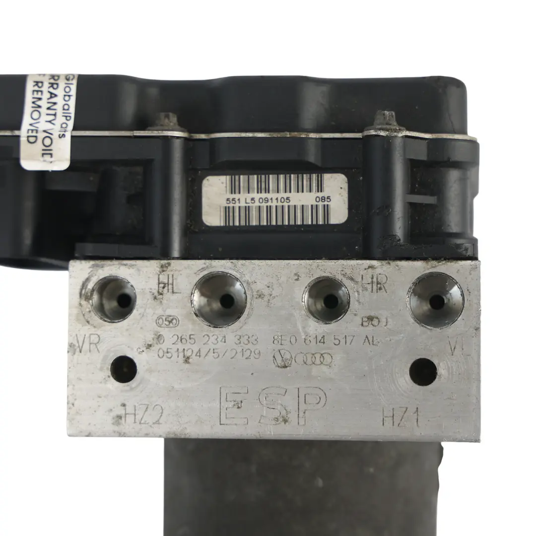 Audi A4 B7 ABS Pumpe Hydraulikaggregat Bremse Steuergerät - SKU 8E0614517-1 - Teilenummer 8E0614517