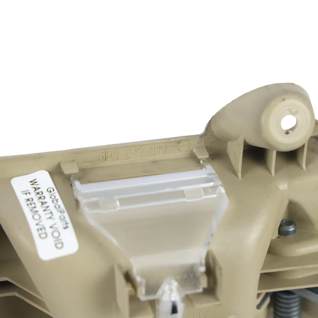 Front Door Handle Interior Door Card Trim Left N/S Beige to Audi A4 B7 with Part number 8E0839019C Audi A4 B7 Front Door Handle Interior Door Card Trim Left N/S Beige - SKU 8E0839019C-1 - Part number 8E0839019C