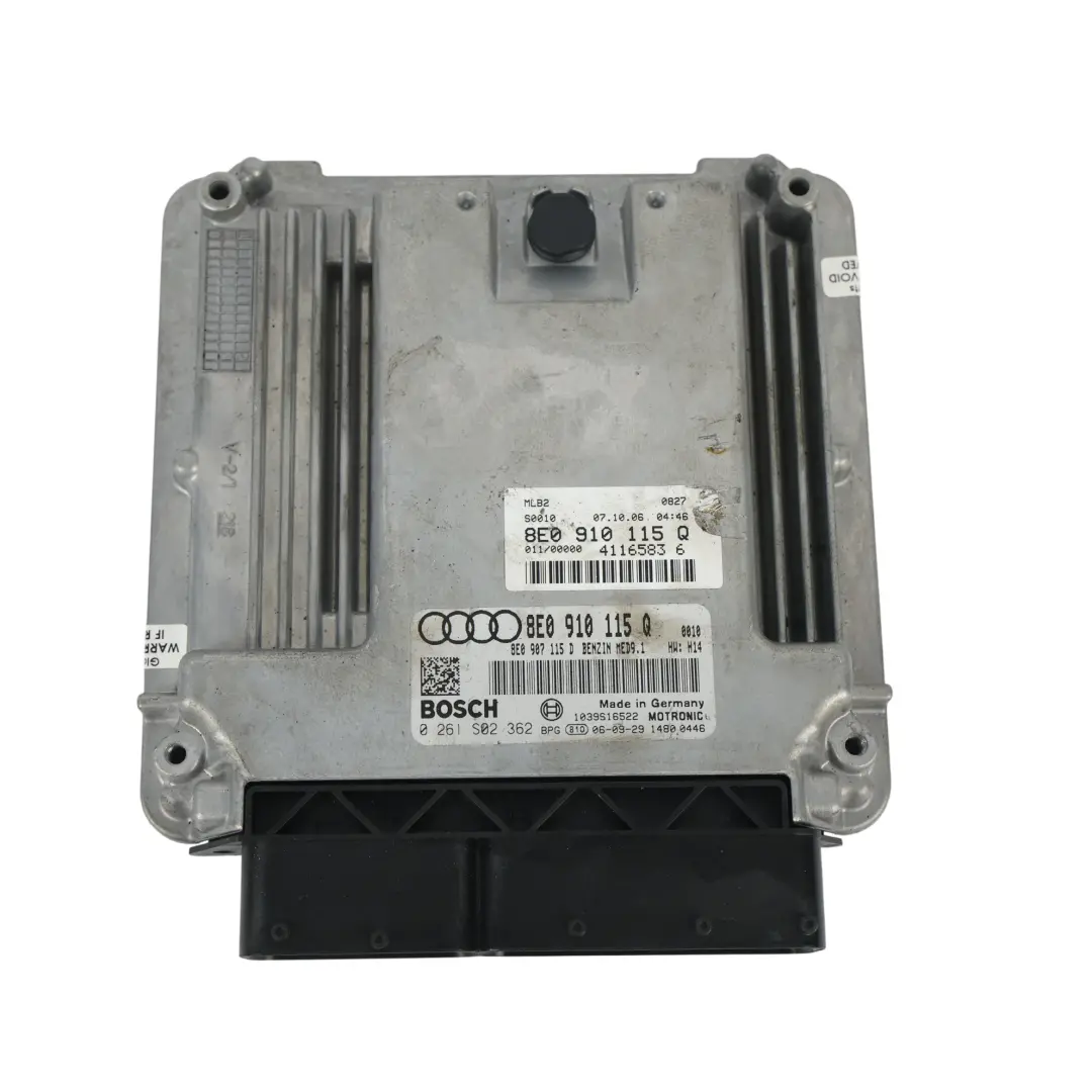 Audi A4 B7 2.0 TFSI BWE 200HP Engine Control Unit ECU Automatic - SKU 8E0910115Q-1 - Part number 8E0910115Q