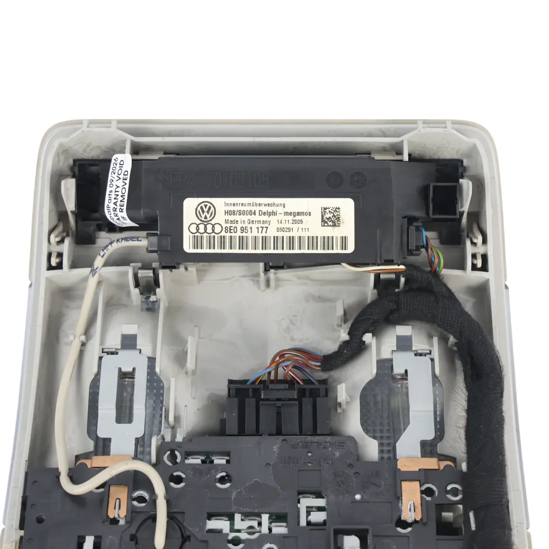 Audi S4 B6 Roof Light Rear Reading Lamp Interior Panel Grey - SKU 8E0951177-1 - Part number 8E0951177