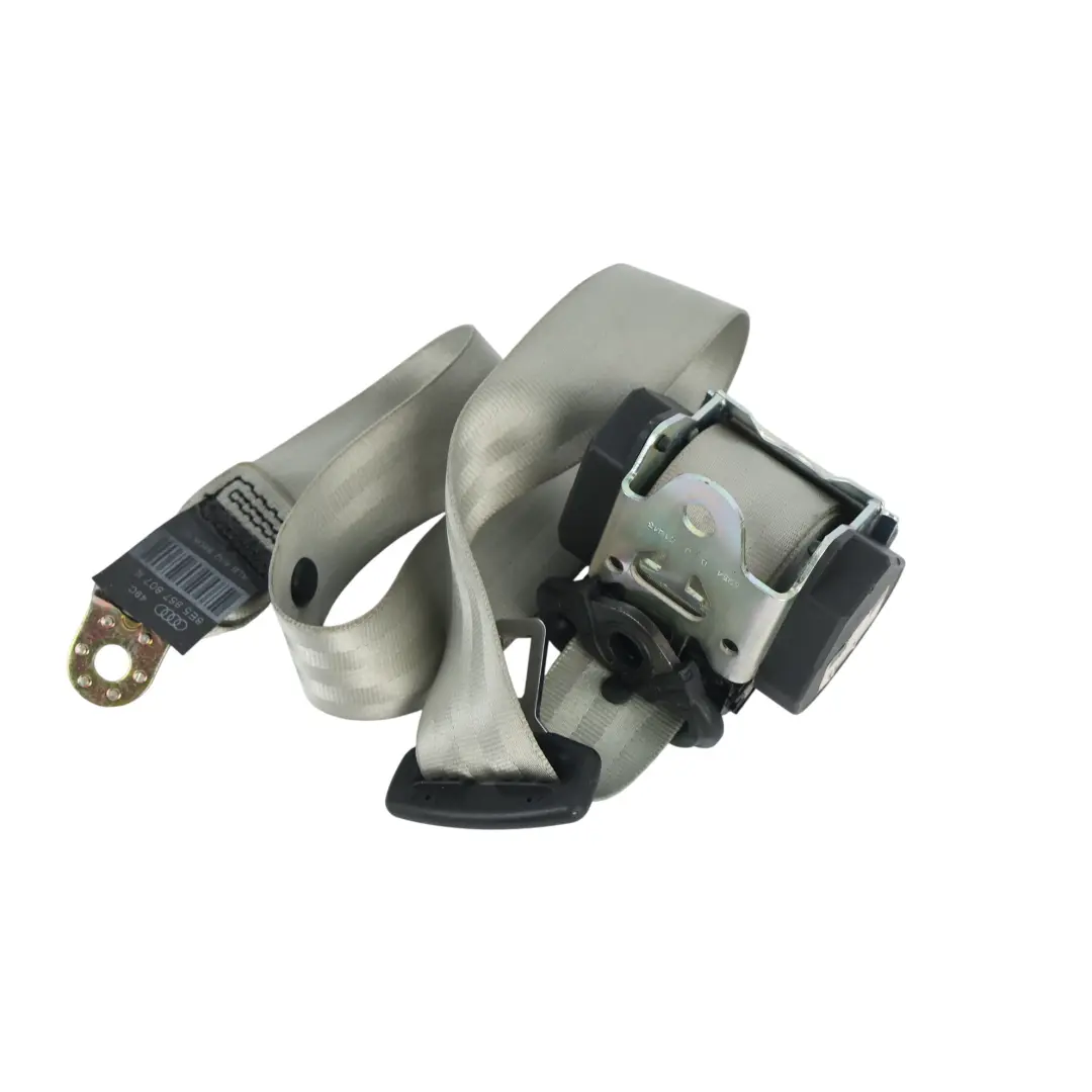 Audi A4 S4 B7 Rear Seat Belt Seatbelt Centre Middle Grey - SKU 8E5857807K - Part number 8E5857807K