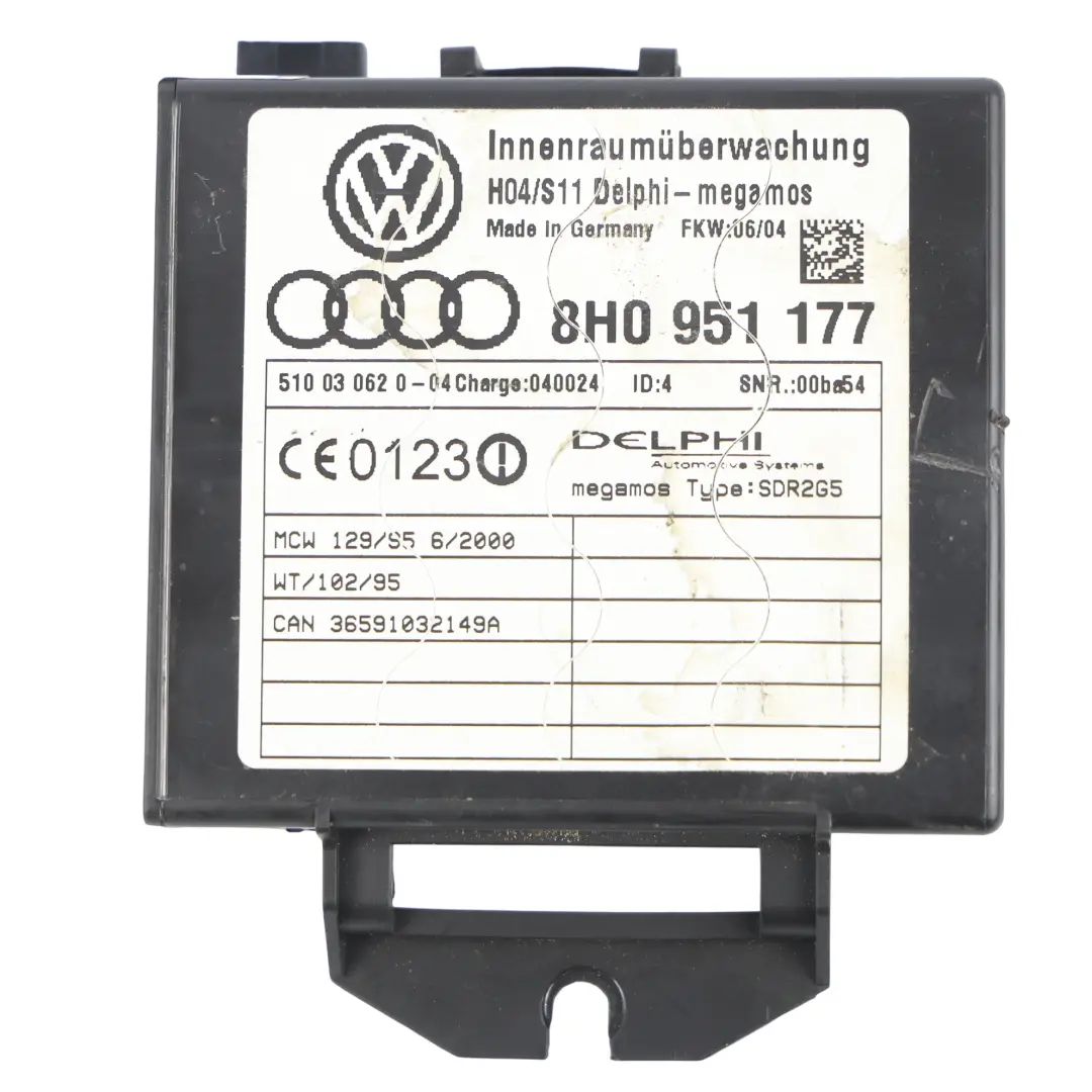 Audi A4 B6 B7 Cabrio Alarmanlage Hinten Bewegungsmelder Steuergerät - SKU 8H0951177-1 - Teilenummer 8H0951177