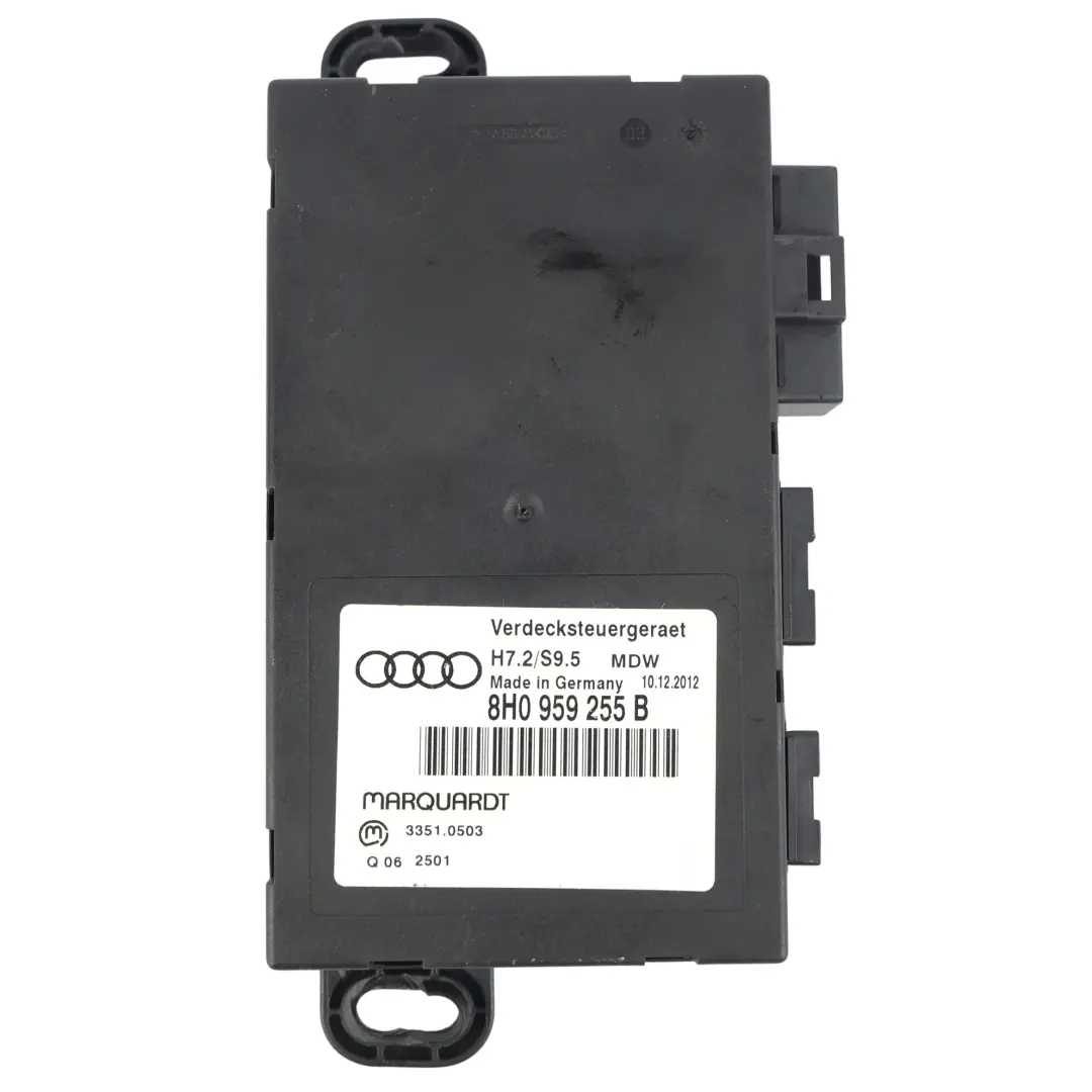 Centralina Comfort Body Control Module per Audi A4 B6 B7 Cabriolet con numero di parte 8H0959255B Audi A4 B6 B7 Cabriolet Centralina Comfort Body Control Module - SKU 8H0959255B - Numero di parte 8H0959255B