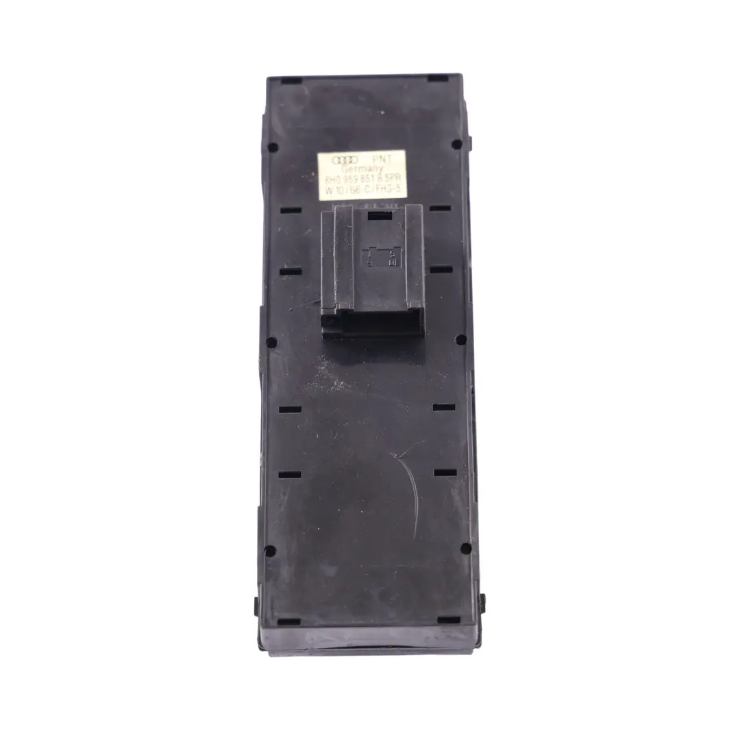 Przełącznik Szyby Przedni Lewy do Audi A4 B6 Cabrio o numerze 8H0959851B Audi A4 B6 Cabrio Przełącznik Szyby Przedni Lewy - SKU 8H0959851B - Numer Części 8H0959851B