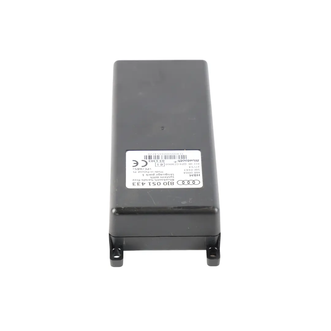 Audi A3 8P A4 B7 TT 8J Bluetooth Hands-Free Control Unit Module - SKU 8J0051433 - Part number 8J0051433
