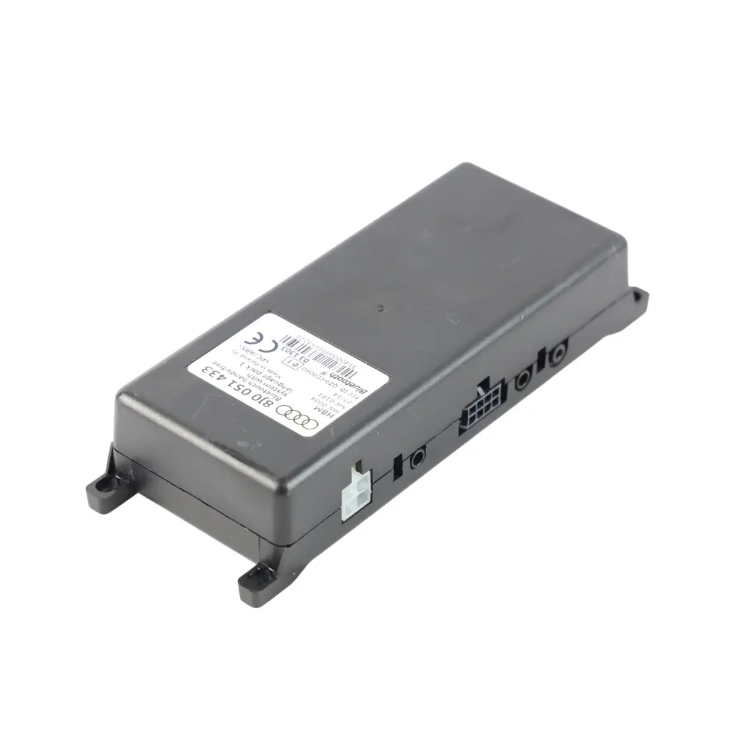 Módulo Control Manos Libres Bluetooth para Audi A3 8P A4 B7 TT 8J con número de pieza 8J0051433 Audi A3 8P A4 B7 TT 8J Módulo Control Manos Libres Bluetooth - SKU 8J0051433 - Número de pieza 8J0051433