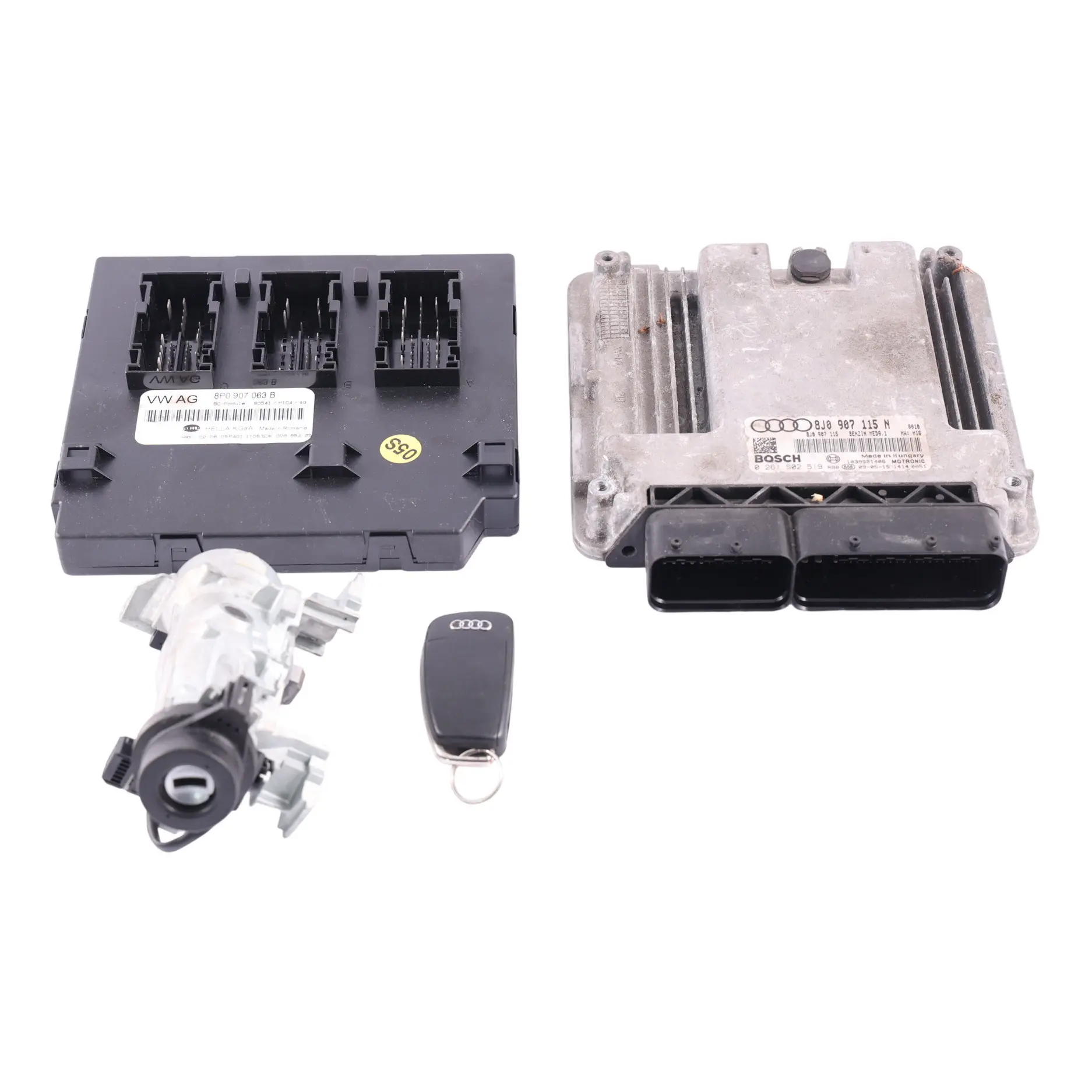 Audi TT 8J Engine ECU Kit Ignition + Key  + BCM 2.0 TFSI BWA 200HP 8J0907115N