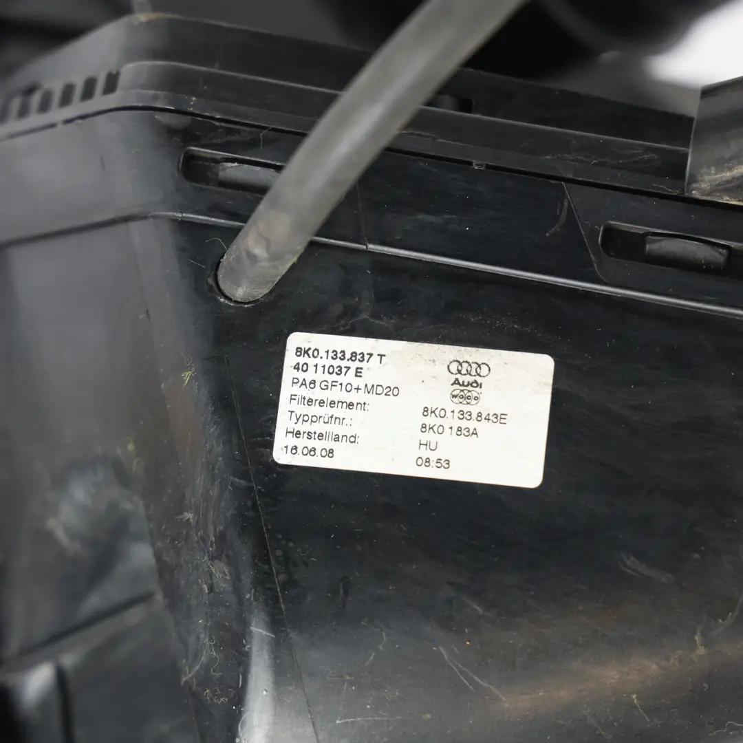  Filtre À Air Audi A4 B8 A5 8T 2.0 TDI Silencieux boîtier d'air - SKU 8K0133837BF - Numéro de pièce 8K0133837BF