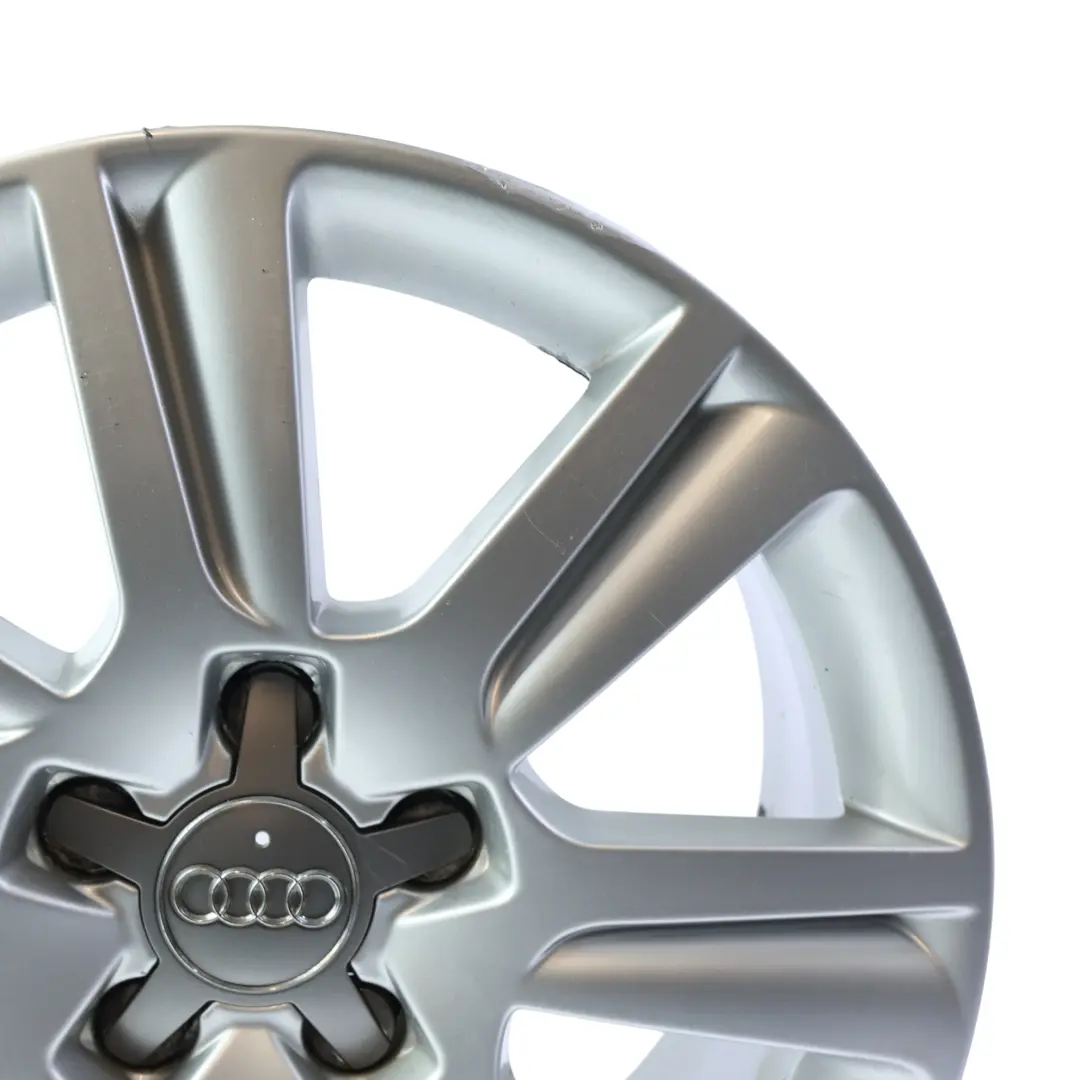 Audi A4 B8 A5 8T Silver Wheel Alloy Rim 17" ET:45 7,5J - SKU 8K0601025B-1 - Part number 8K0601025B