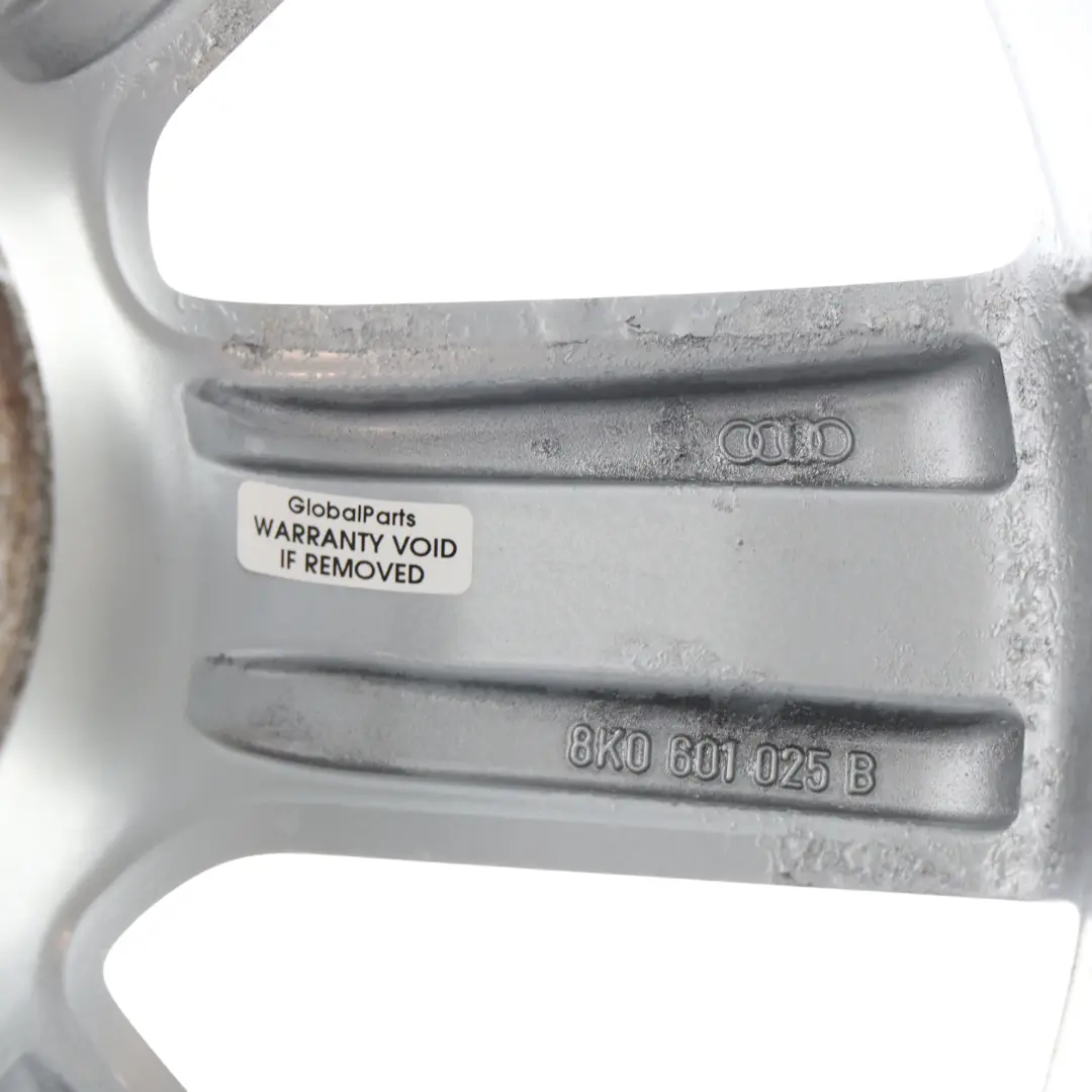 Alloy Rim 17" ET:45 7,5J to Audi A4 B8 Silver Wheel with Part number 8K0601025B Audi A4 B8 Silver Wheel Alloy Rim 17" ET:45 7,5J - SKU 8K0601025B-4 - Part number 8K0601025B