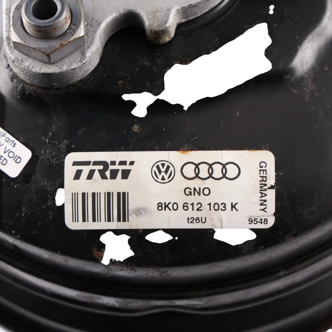 Audi A3 8P A5 8T Brake Servo Booster Master Cylinder Unit - SKU 8K0612103K-1 - Part number 8K0612103K