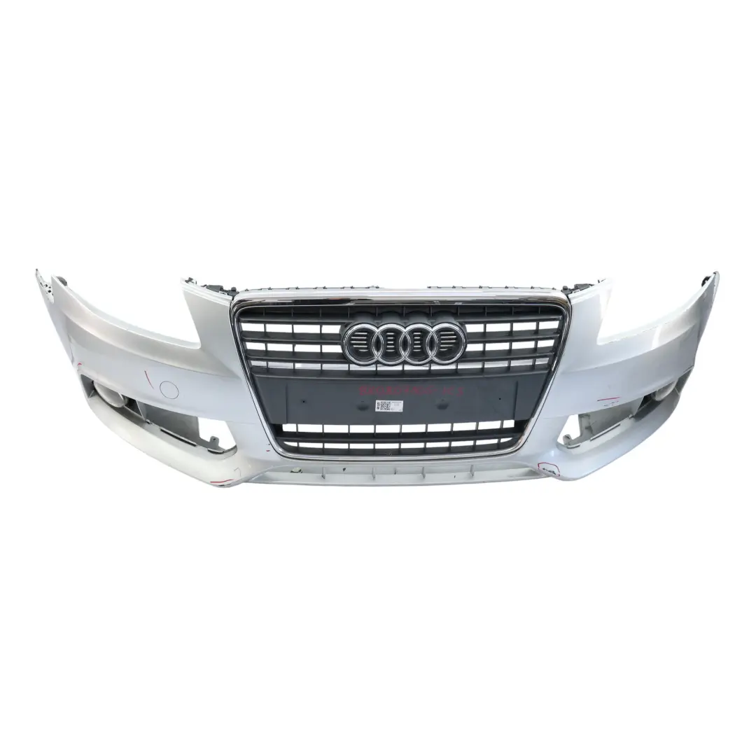 Audi A4 B8 Front Bumper Trim Panel Cover Ice Silver Metallic - X7W - SKU 8K0807105-ICS - Part number 8K0807105