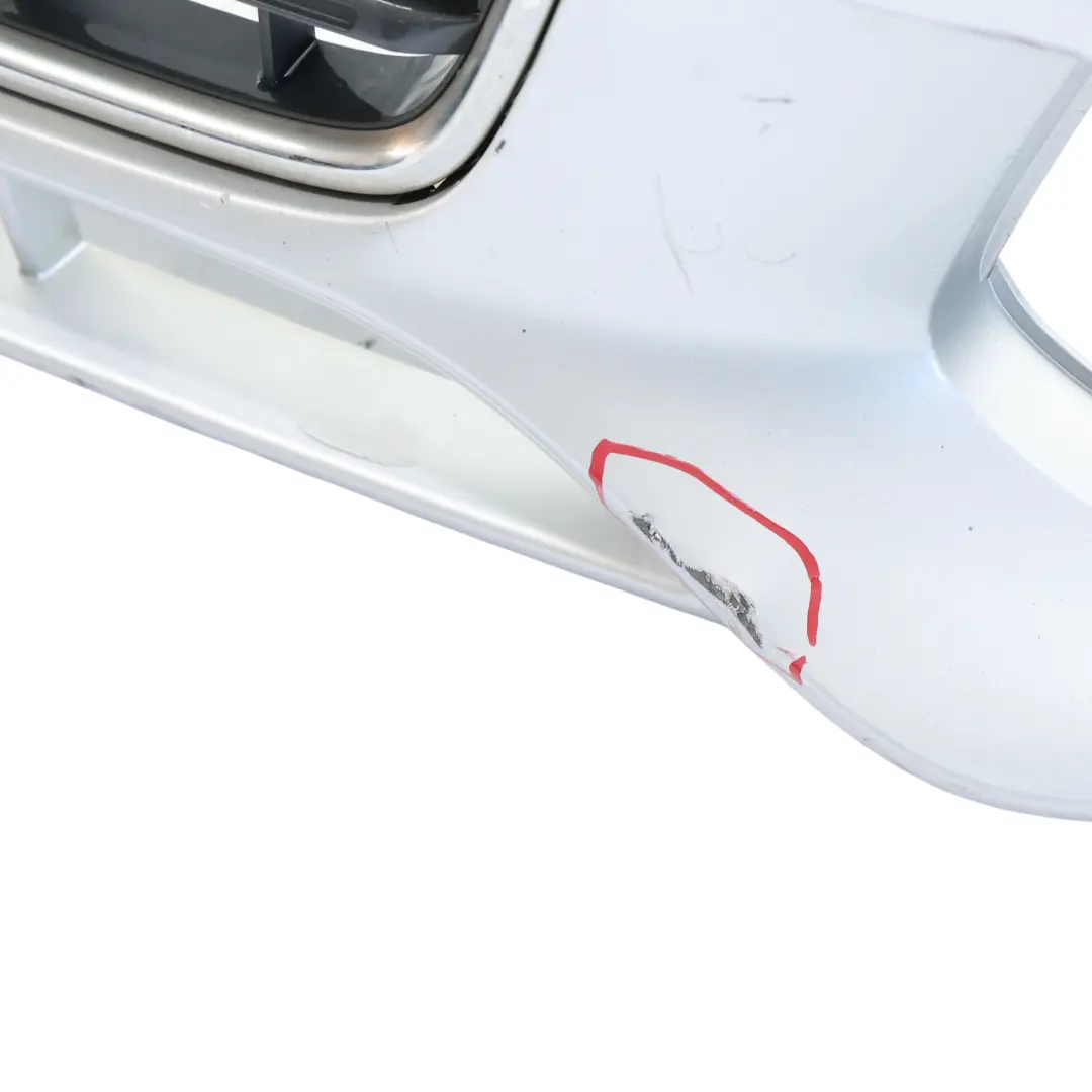 Audi A4 B8 Front Bumper Trim Panel Cover Ice Silver Metallic - X7W - SKU 8K0807105-ICS - Part number 8K0807105
