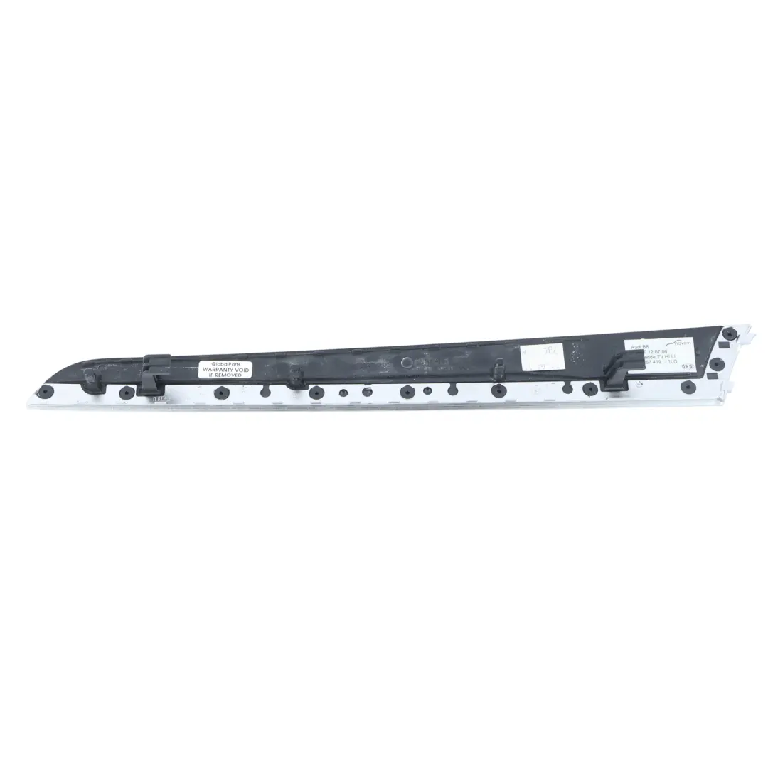 Audi A4 B8 Baguette Panneau Porte Arrière Gauche Noir Piano - SKU 8K0867419-BLK - Numéro de pièce 8K0867419