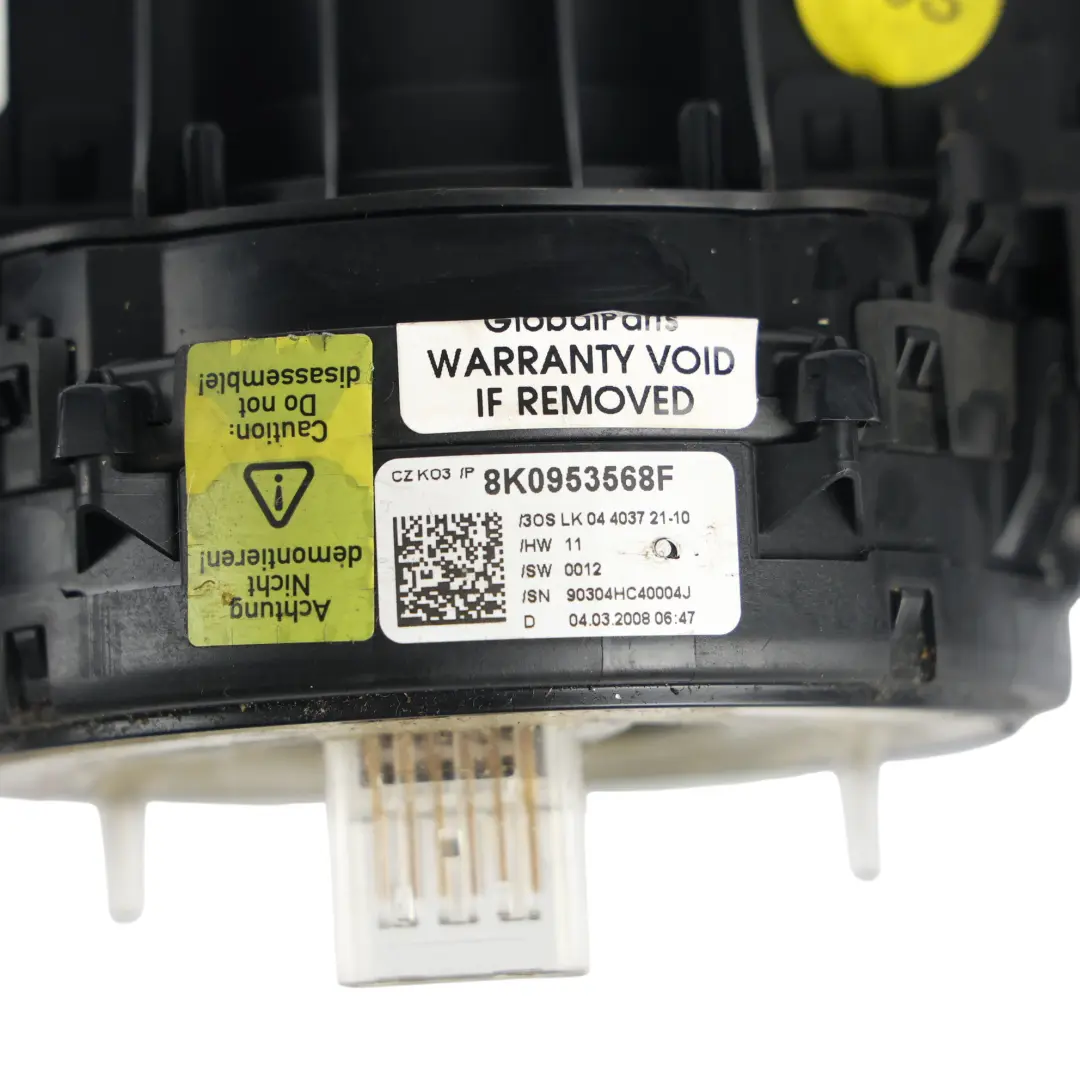 Anello Contatti Modulo Interruttori per Audi A4 B8 A5 8T Volante con numero di parte 8K0953568F Audi A4 B8 A5 8T Volante Anello Contatti Modulo Interruttori - SKU 8K0953568F-3 - Numero di parte 8K0953568F
