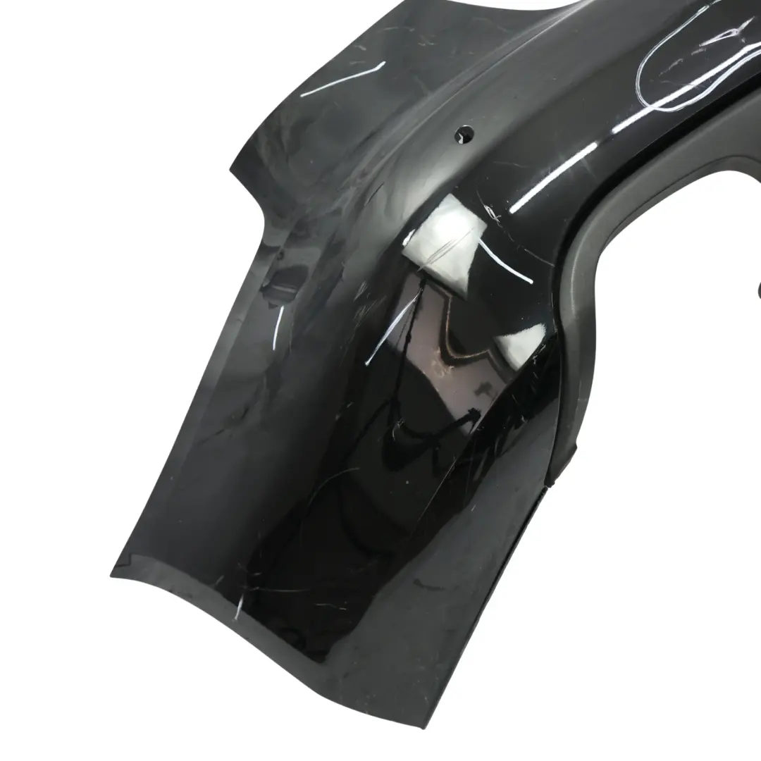 Audi A4 B8 Rear Bumper Trim Panel Cover Brilliant Black Metallic - Y9B - SKU 8K5807303A-BBL - Part number 8K5807303A