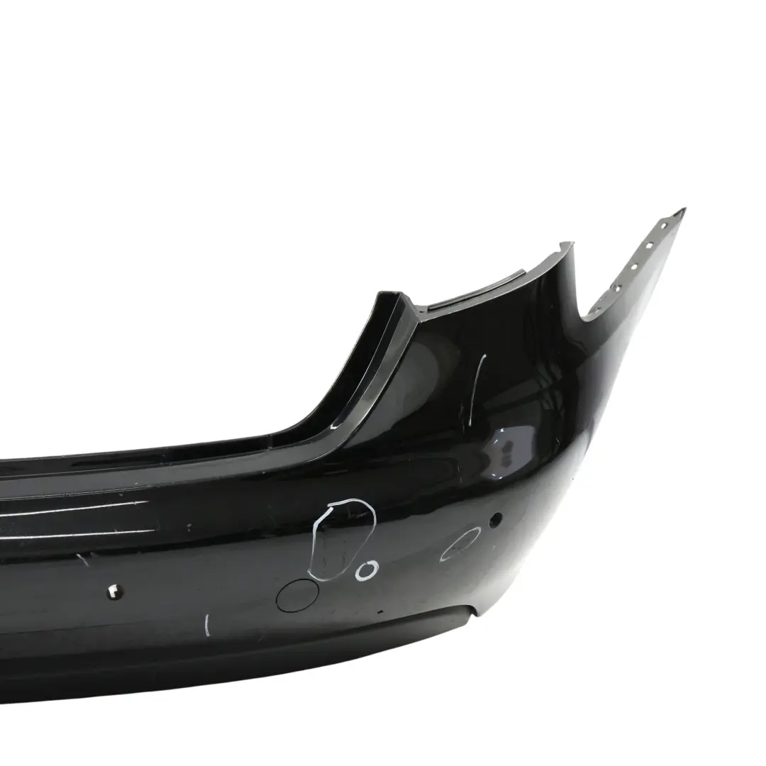 Bumper Trim Panel Cover Brilliant Black Metallic - Y9B to Audi A4 B8 Rear with Part number 8K5807303A Audi A4 B8 Rear Bumper Trim Panel Cover Brilliant Black Metallic - Y9B - SKU 8K5807303A-BBL - Part number 8K5807303A