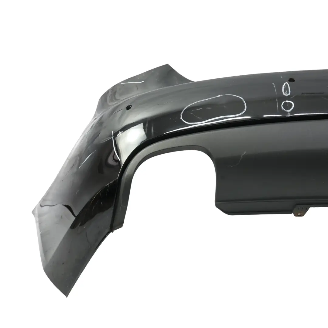 Audi A4 B8 Rear Bumper Trim Panel Cover Brilliant Black Metallic - Y9B - SKU 8K5807303A-BBL - Part number 8K5807303A