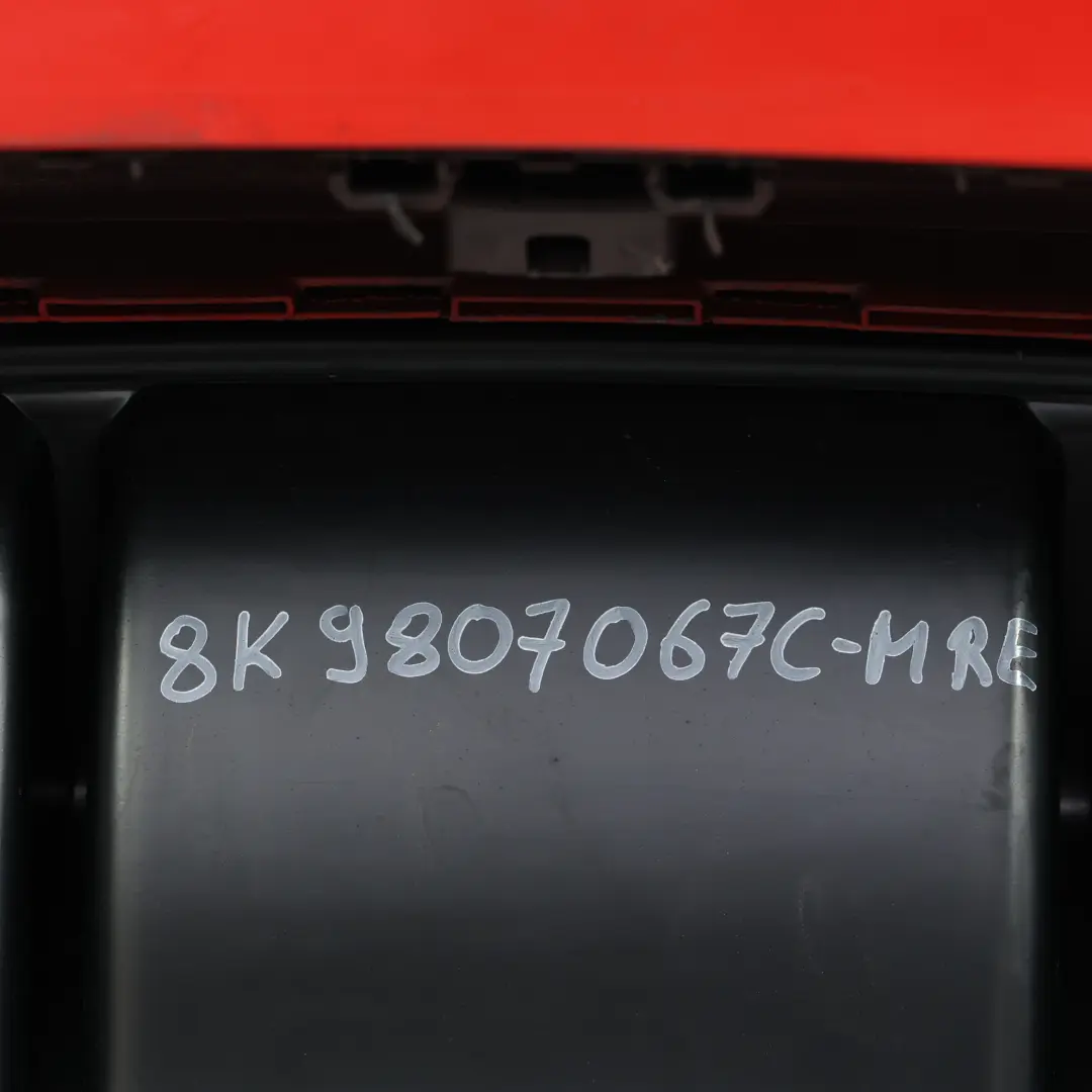 Audi A4 B8 Avant Rear Bumper Trim Panel Cover Misano Red Pearl - Z3M - SKU 8K9807067C-MRE - Part number 8K9807067C