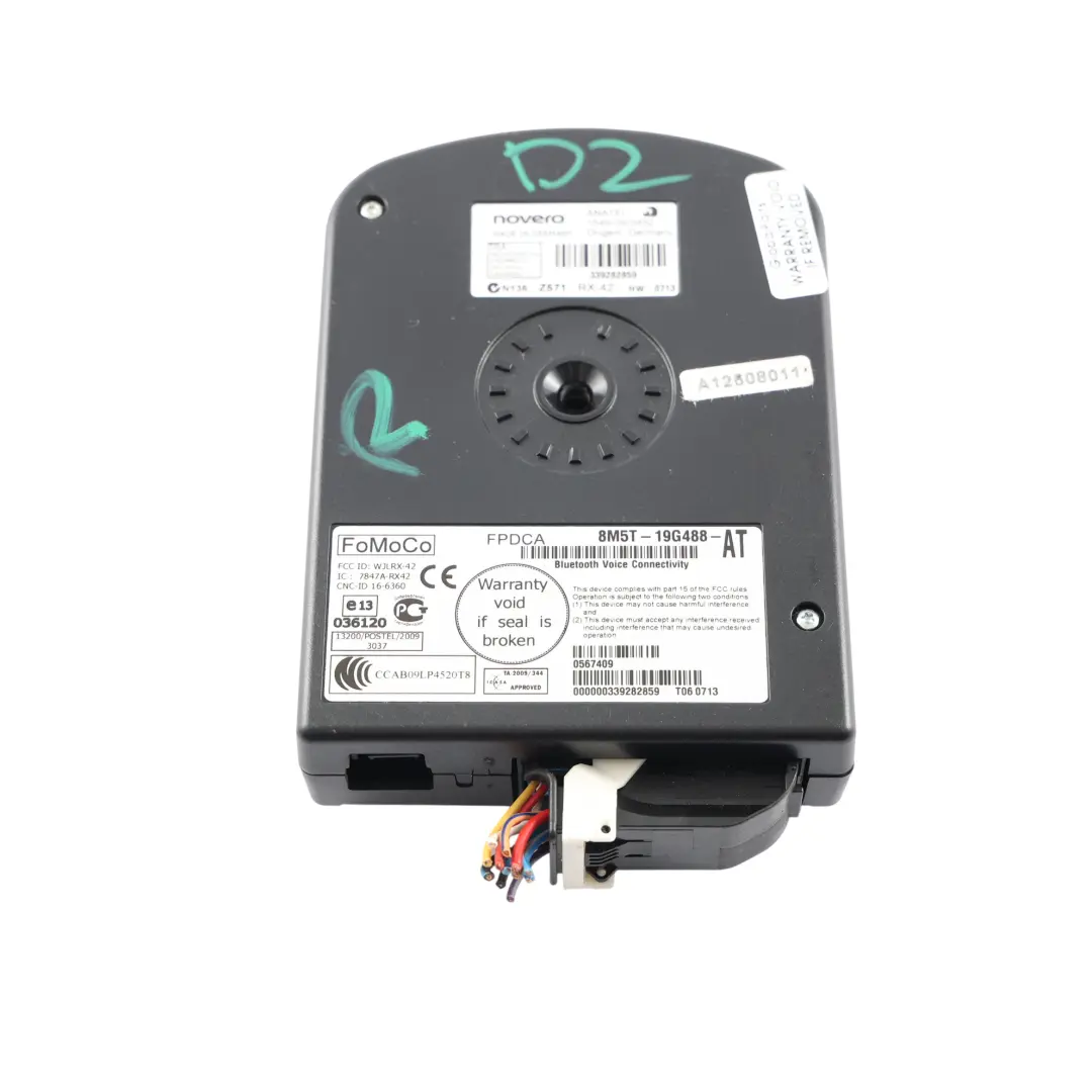 Moduł Bluetooth Sterownik do Ford Transit Mk7 o numerze 8M5T-19G488-AT Ford Transit Mk7 Moduł Bluetooth Sterownik - SKU 8M5T-19G488-AT - Numer Części 8M5T-19G488-AT